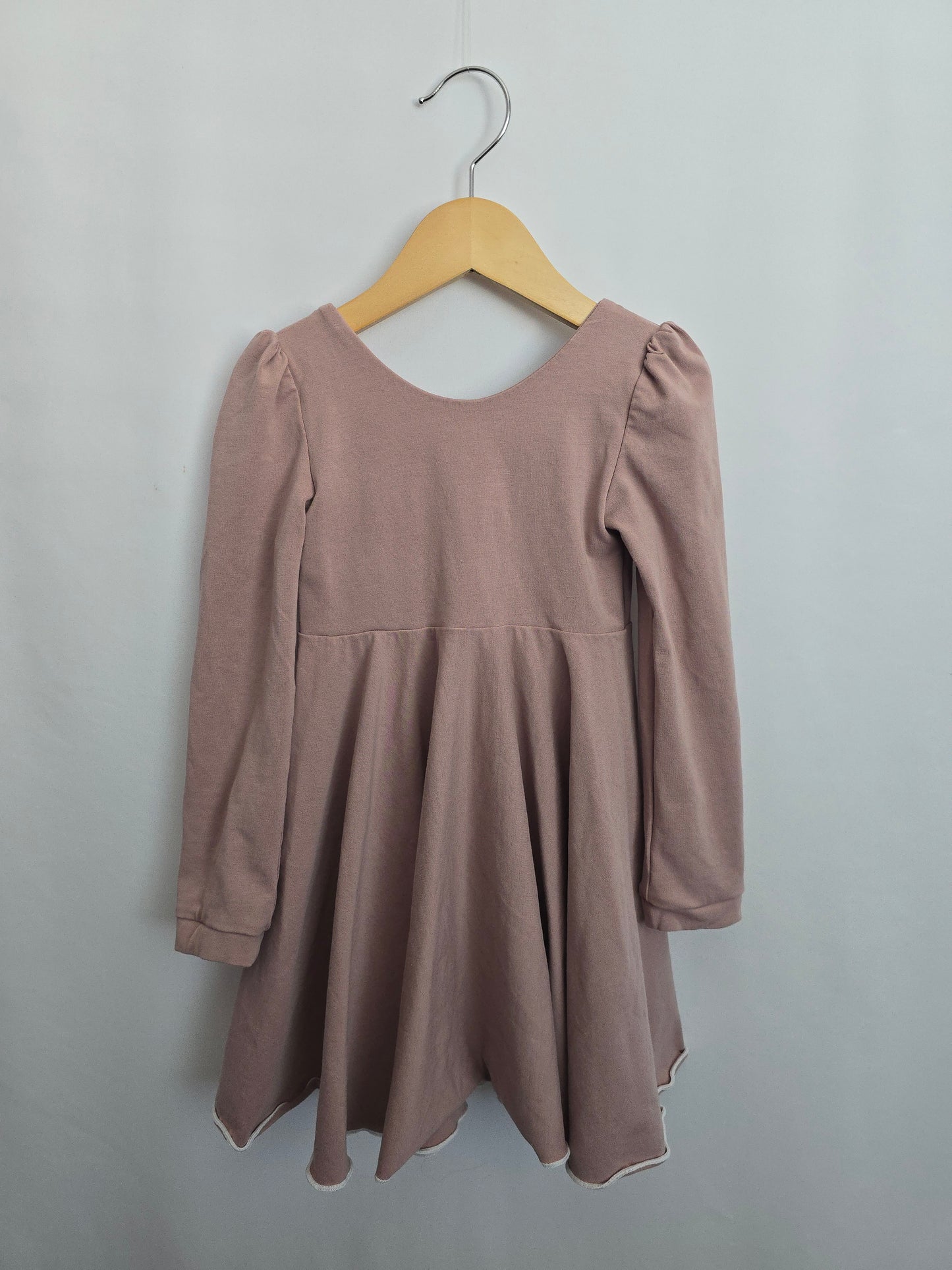 Bella's Babes Handmade Dusty Mauve Twirl Dress • 3 years