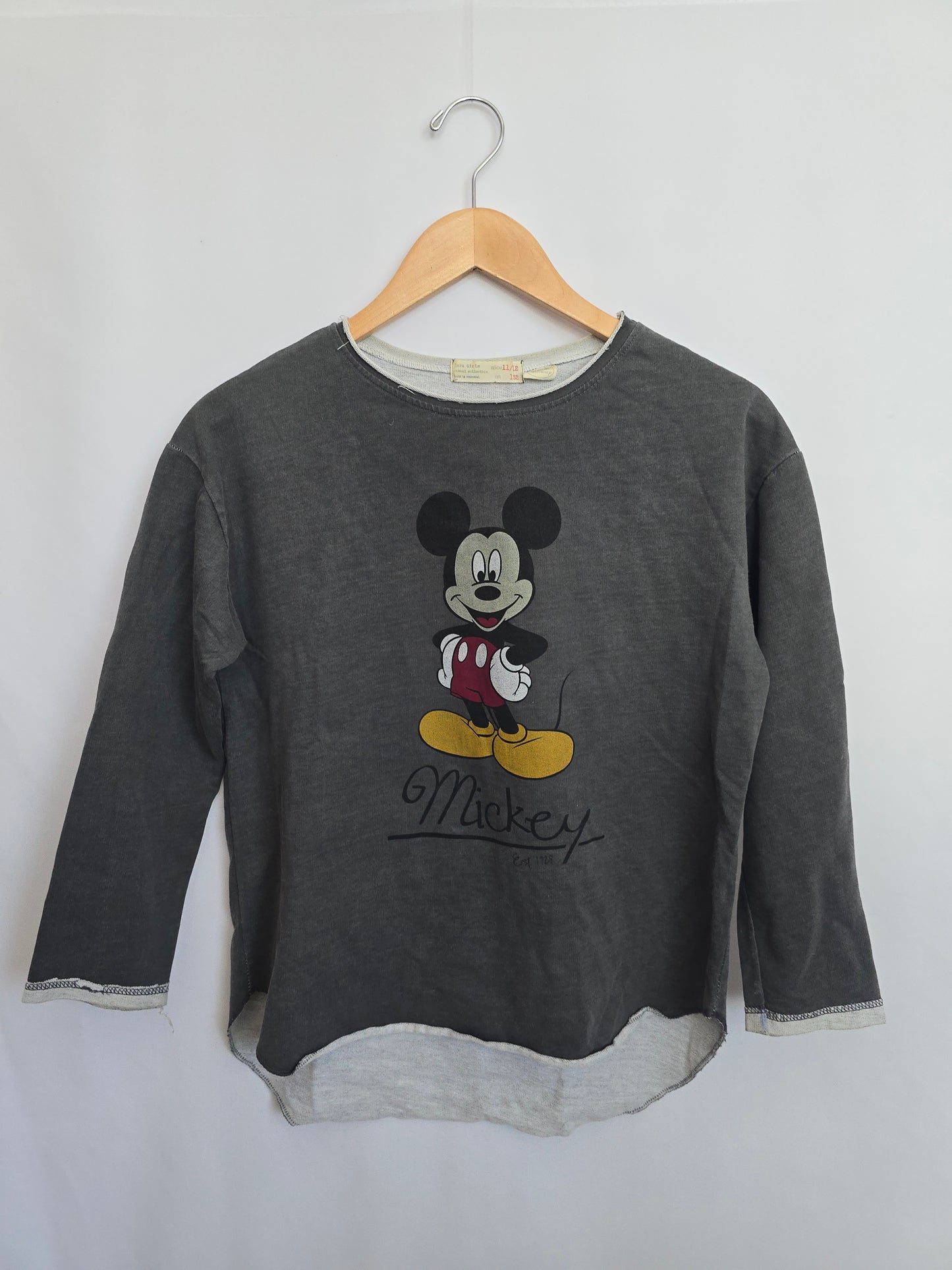 Zara Girls Collection Mickey Sweatershirt • 11-12 years