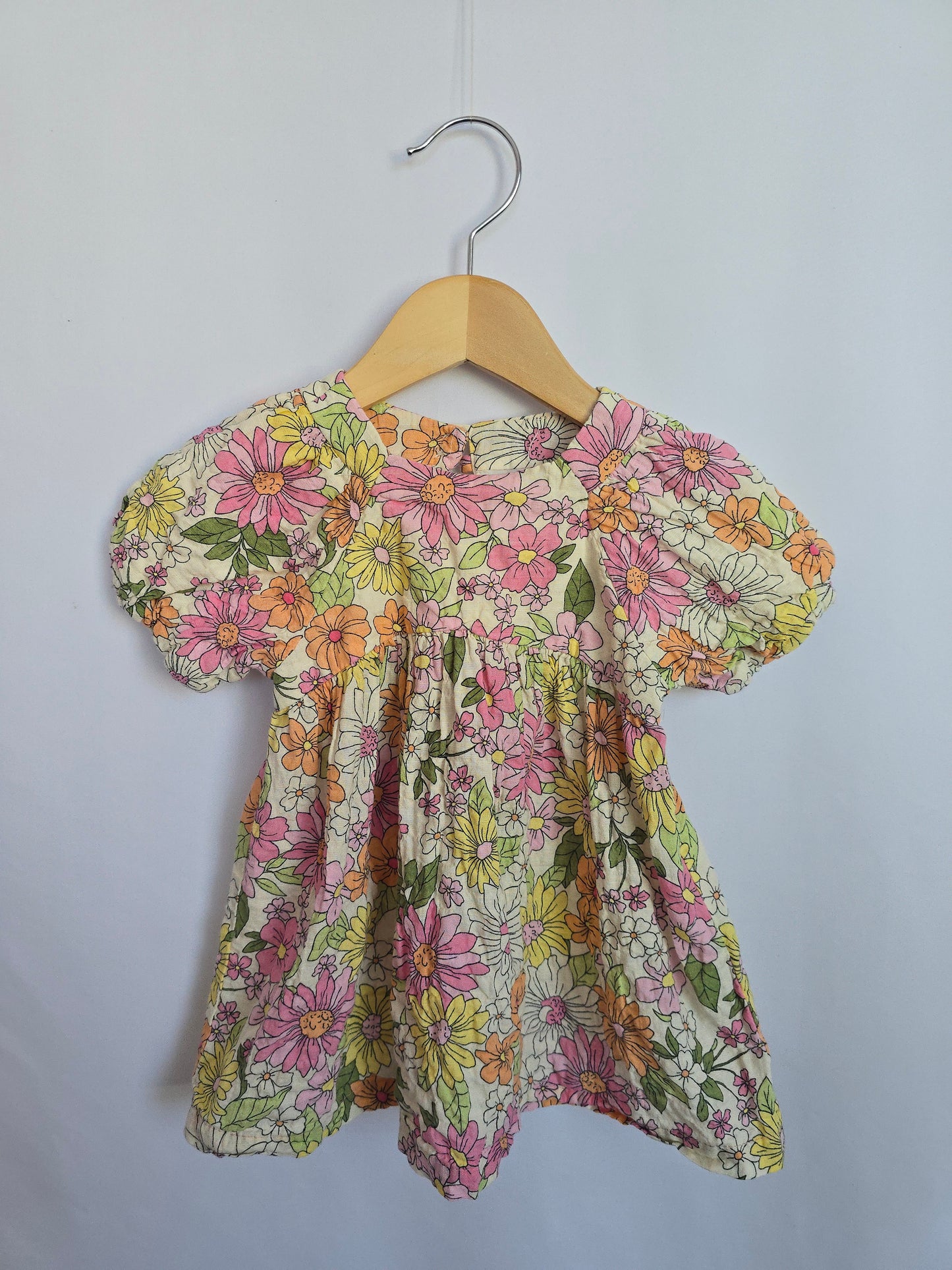 Zara Wildflower Muslin Cotton Dress • 9-12 months