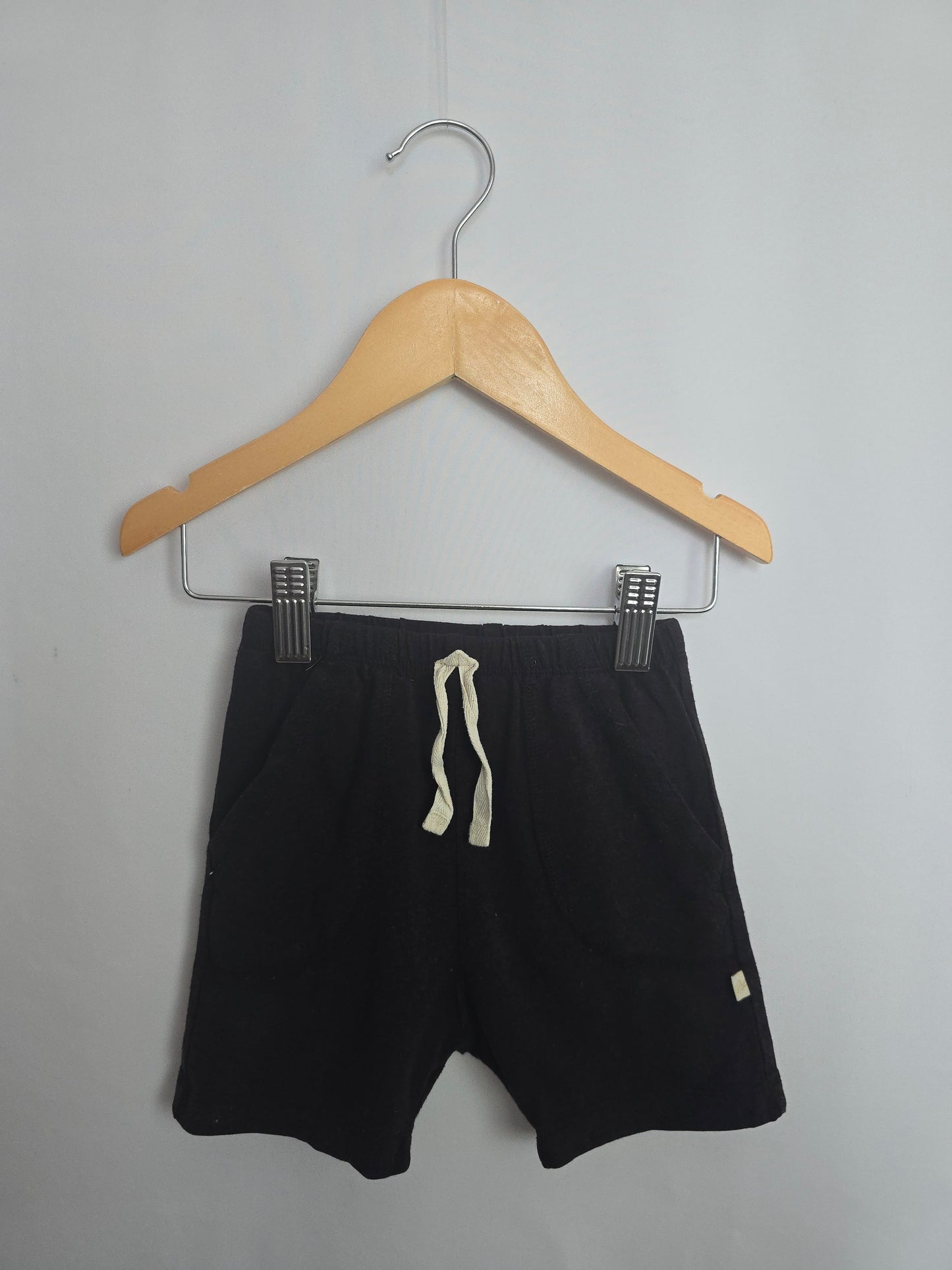 Jax & Lennon Black Relaxed Shorts • 12-18 months
