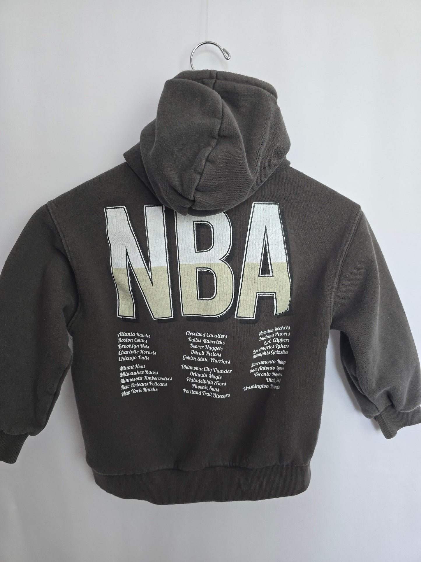 Zara NBA Dark Grey Hoodie • 6-7 years