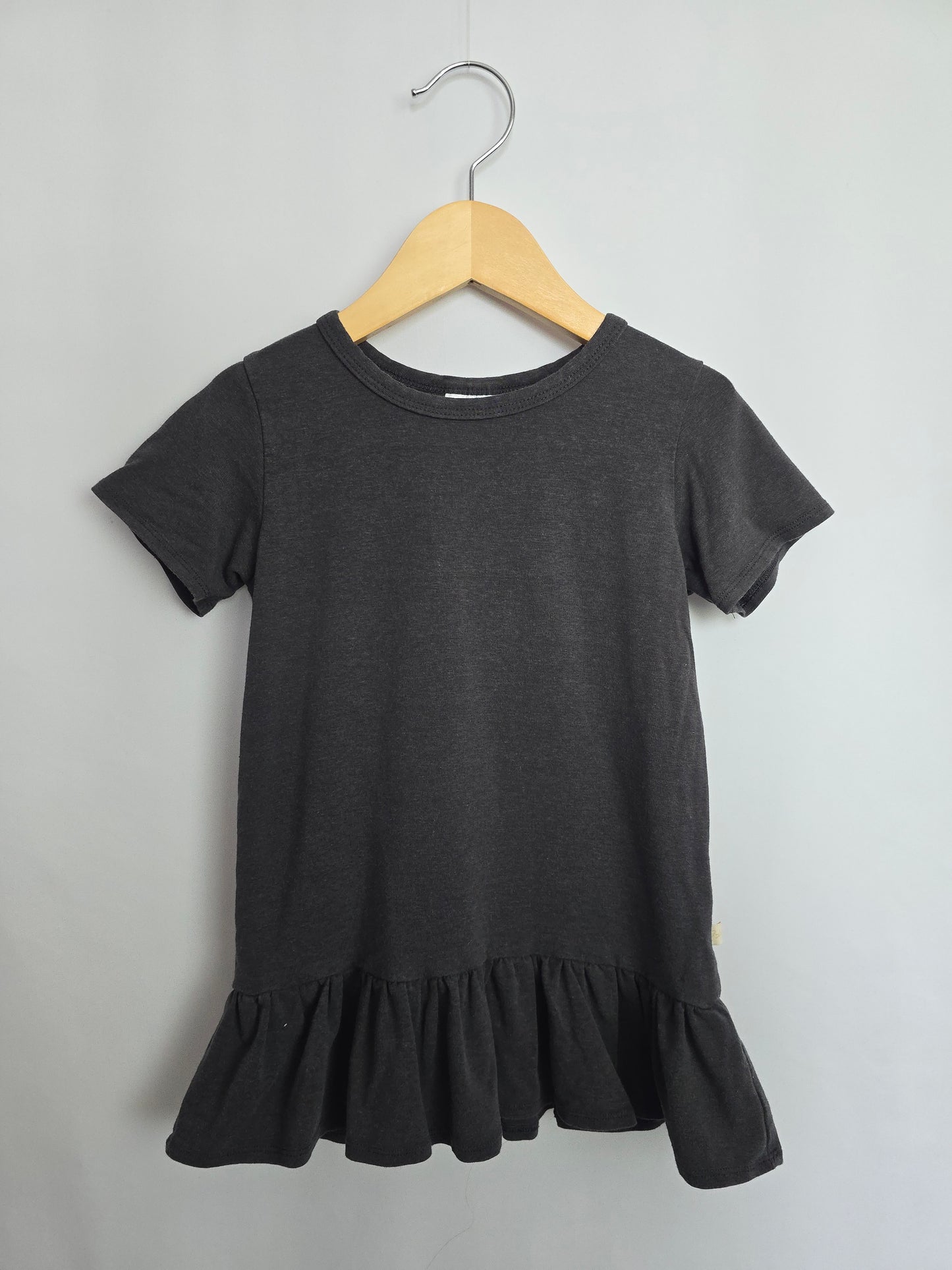 Jax & Lennon Dark Grey Drop Peplum • 3-4 years