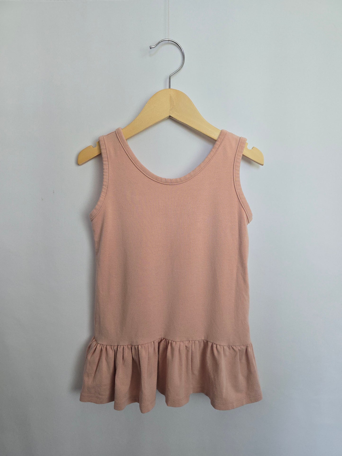 Jax & Lennon Blush Drop Peplum Tank • 2-3 years