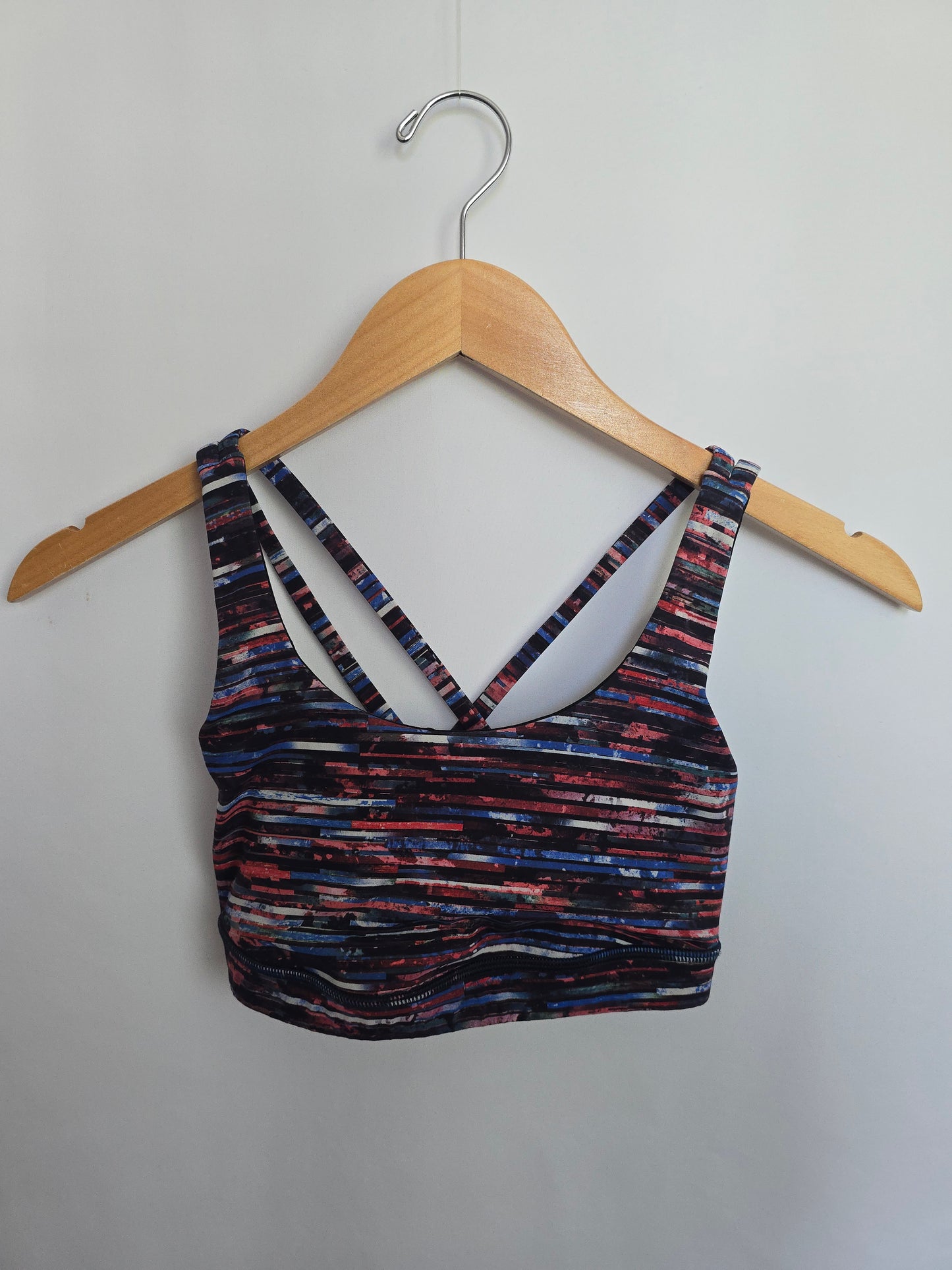 Lululemon Hinshu Alpine White Multi Energy Bra • Small 4