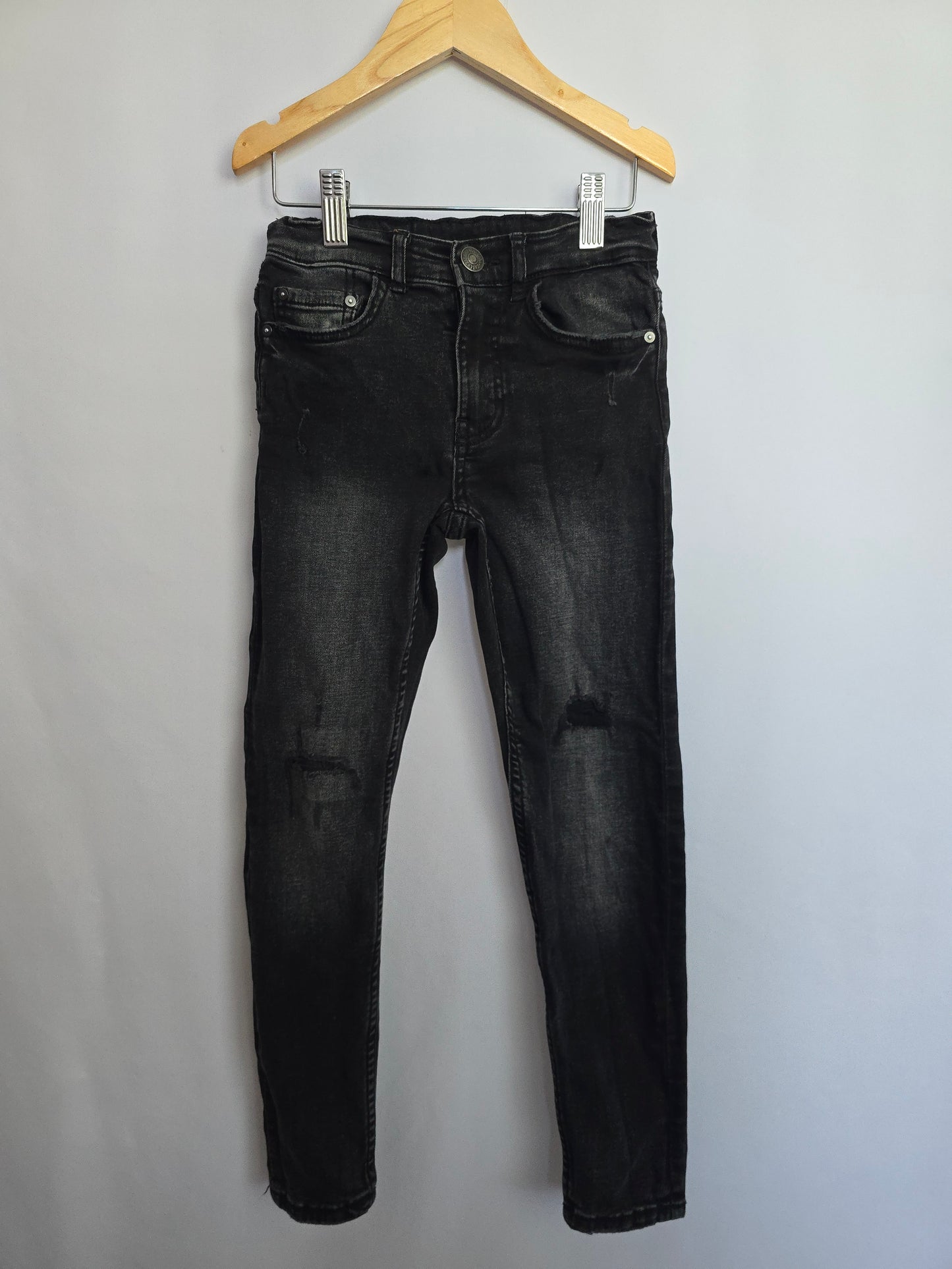 Zara Black Distressed Denim • 8 years