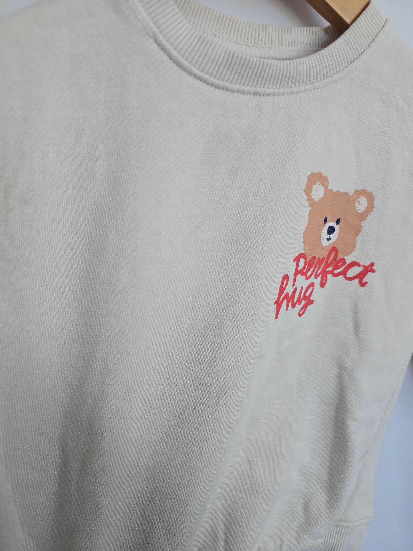 PLAY Zara Cream Teddy Crewneck • 5 years