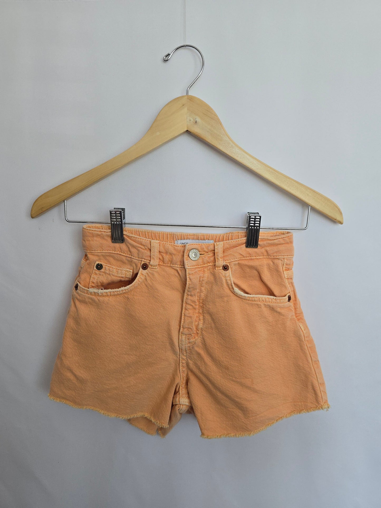 Zara Peach Denim Shorts • 10 years