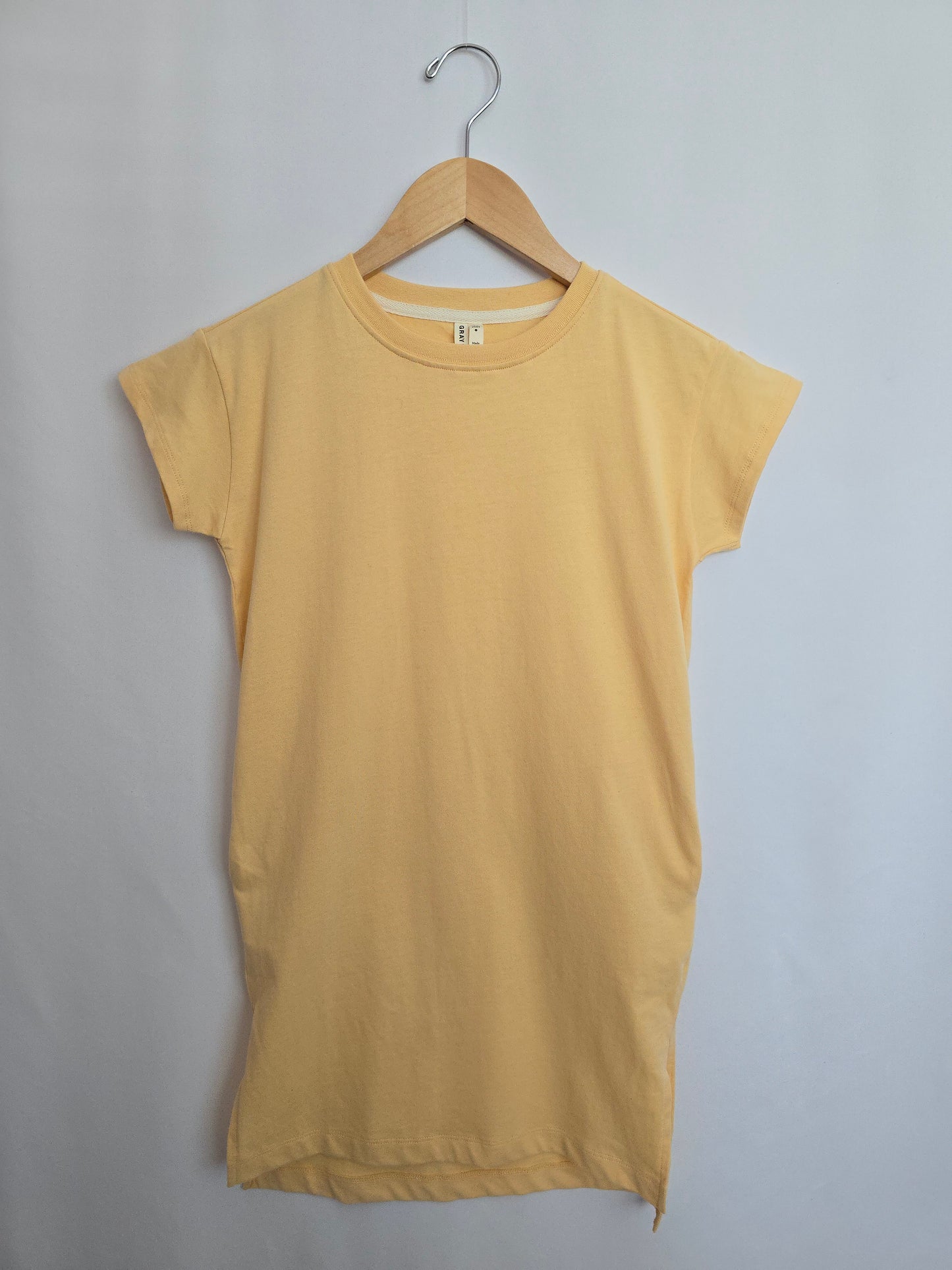 NEW Gray Label Butter Yellow Oversized T-shirt Dress • 3-6 years