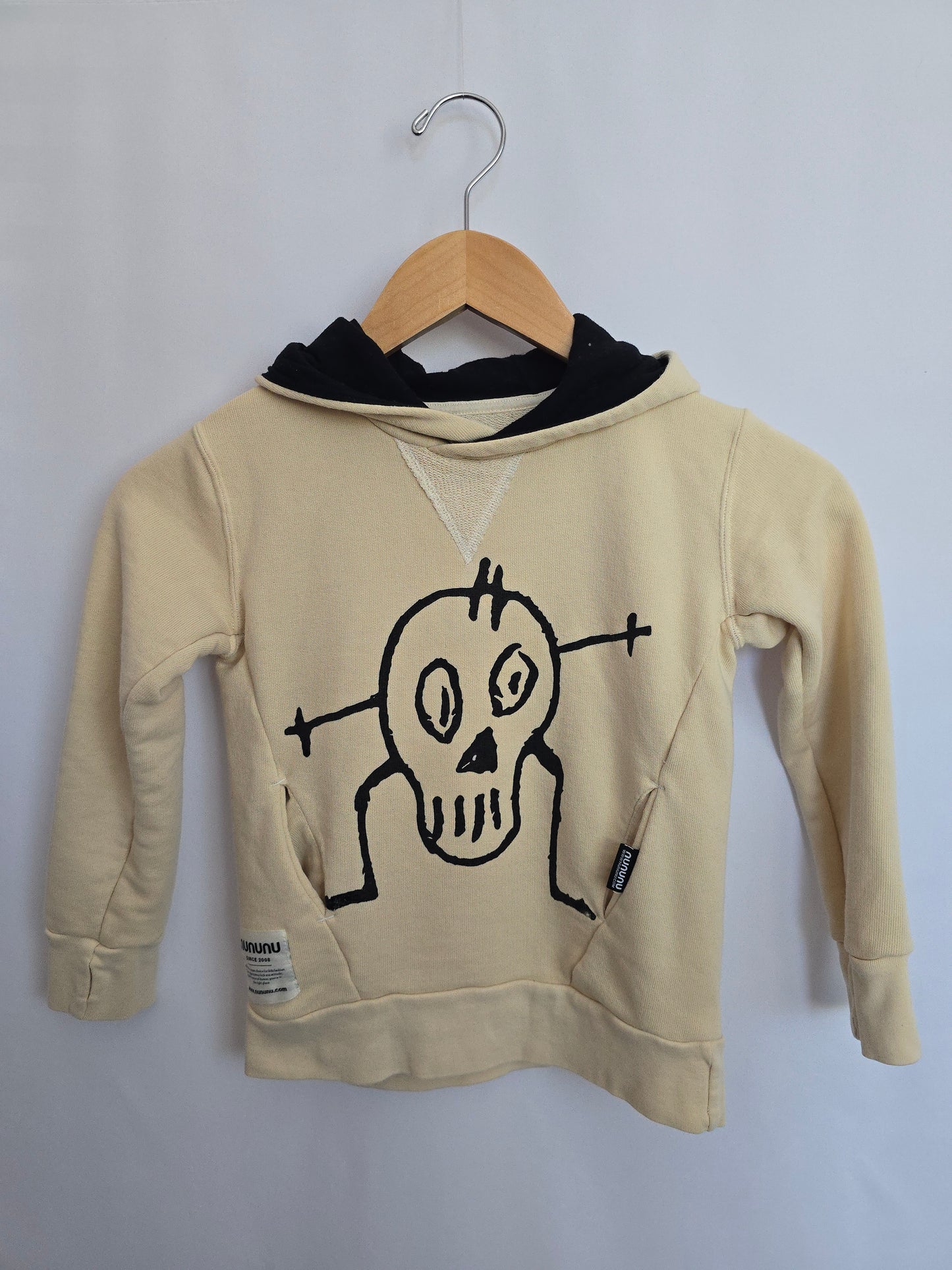 Nununu Goofy Skull Hoodie • 4-5 years