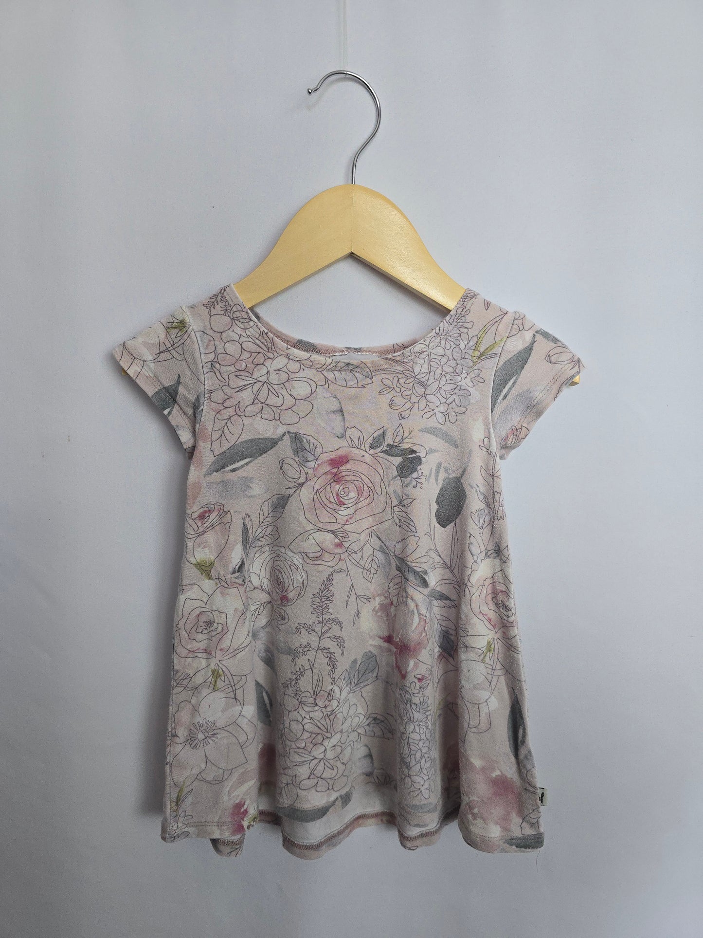 Jax & Lennon Watercolor Floral Dress • 6-12 months