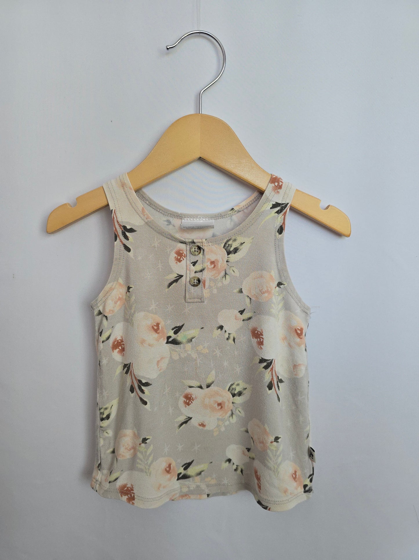 PLAY Jax & Lennon Blushing Floral Tank • 6-12 months