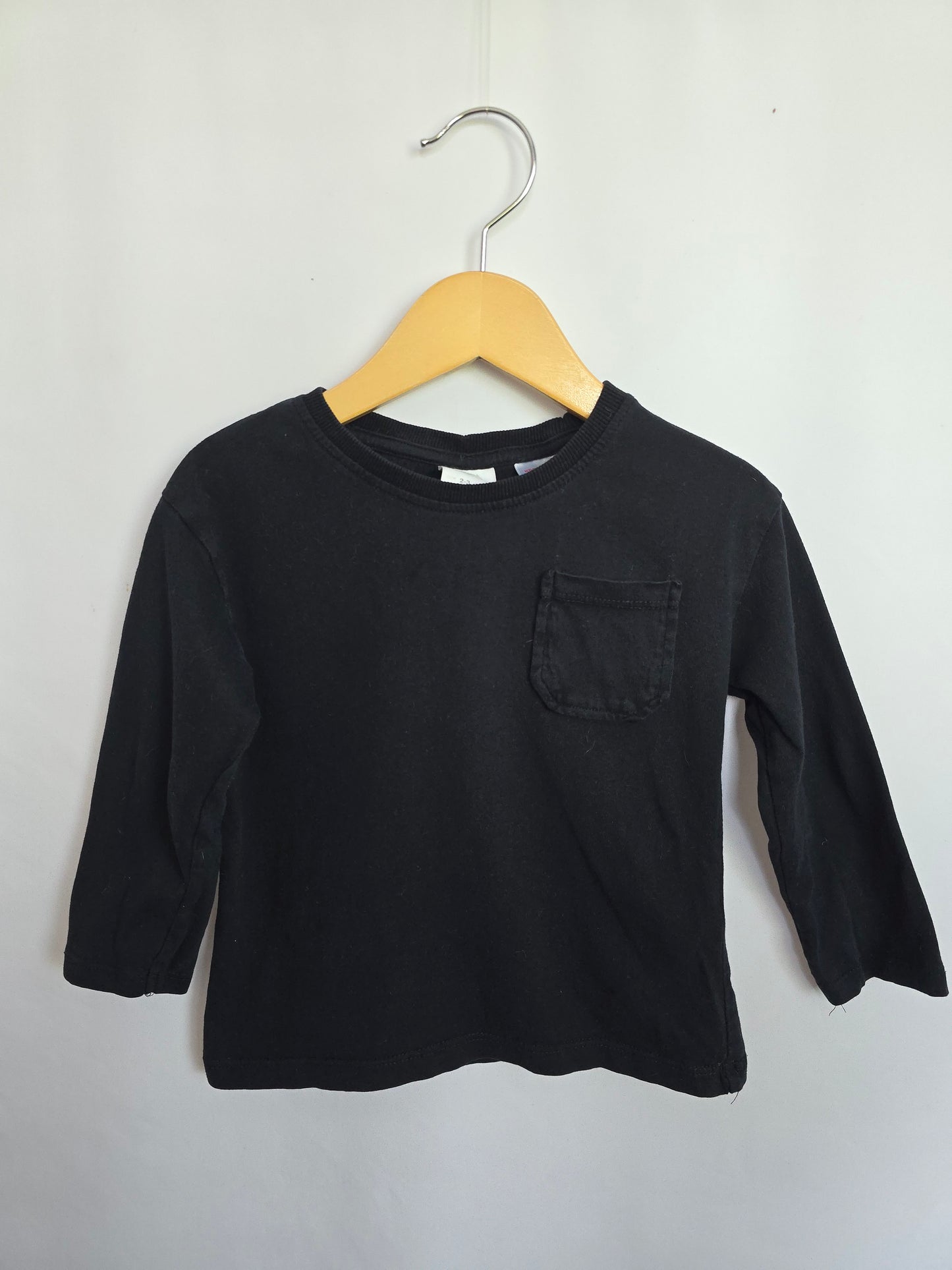 Zara Black Long Sleeve Shirt • 2-3 years