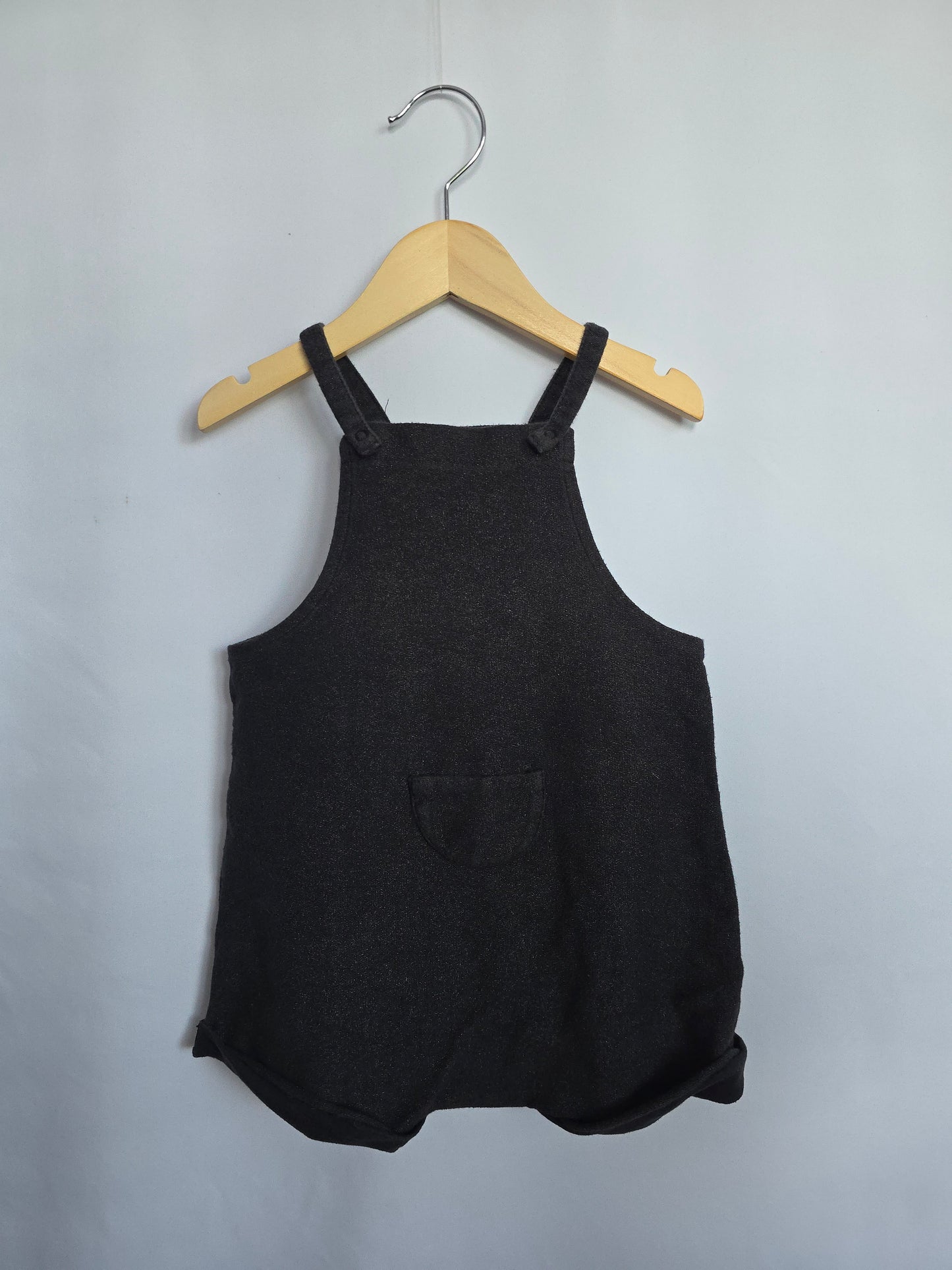 Bonds Dark Grey Shortie Romper • 18-24 months