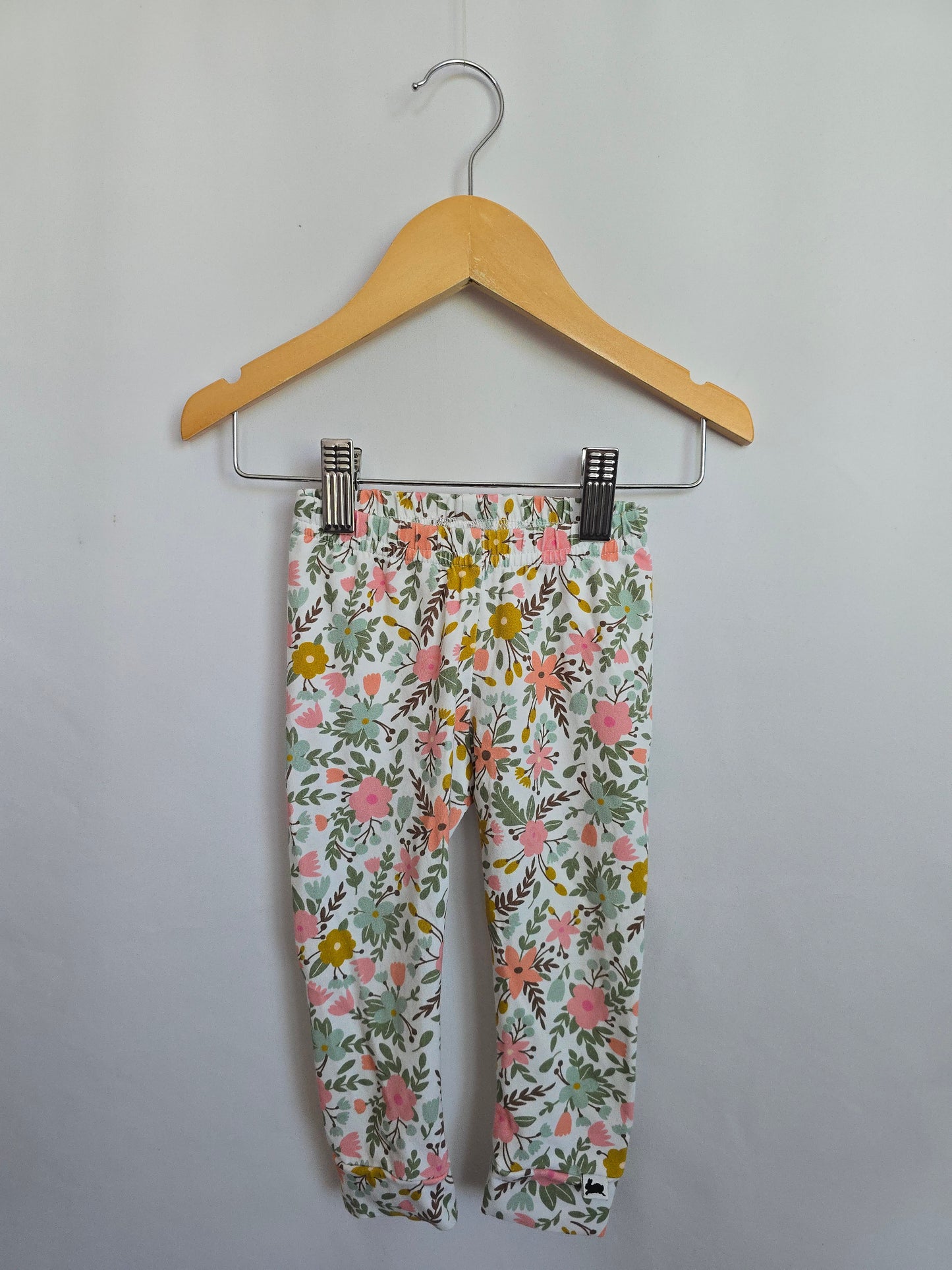 Little & Lively Spring Floral Leggings • 9-12 months
