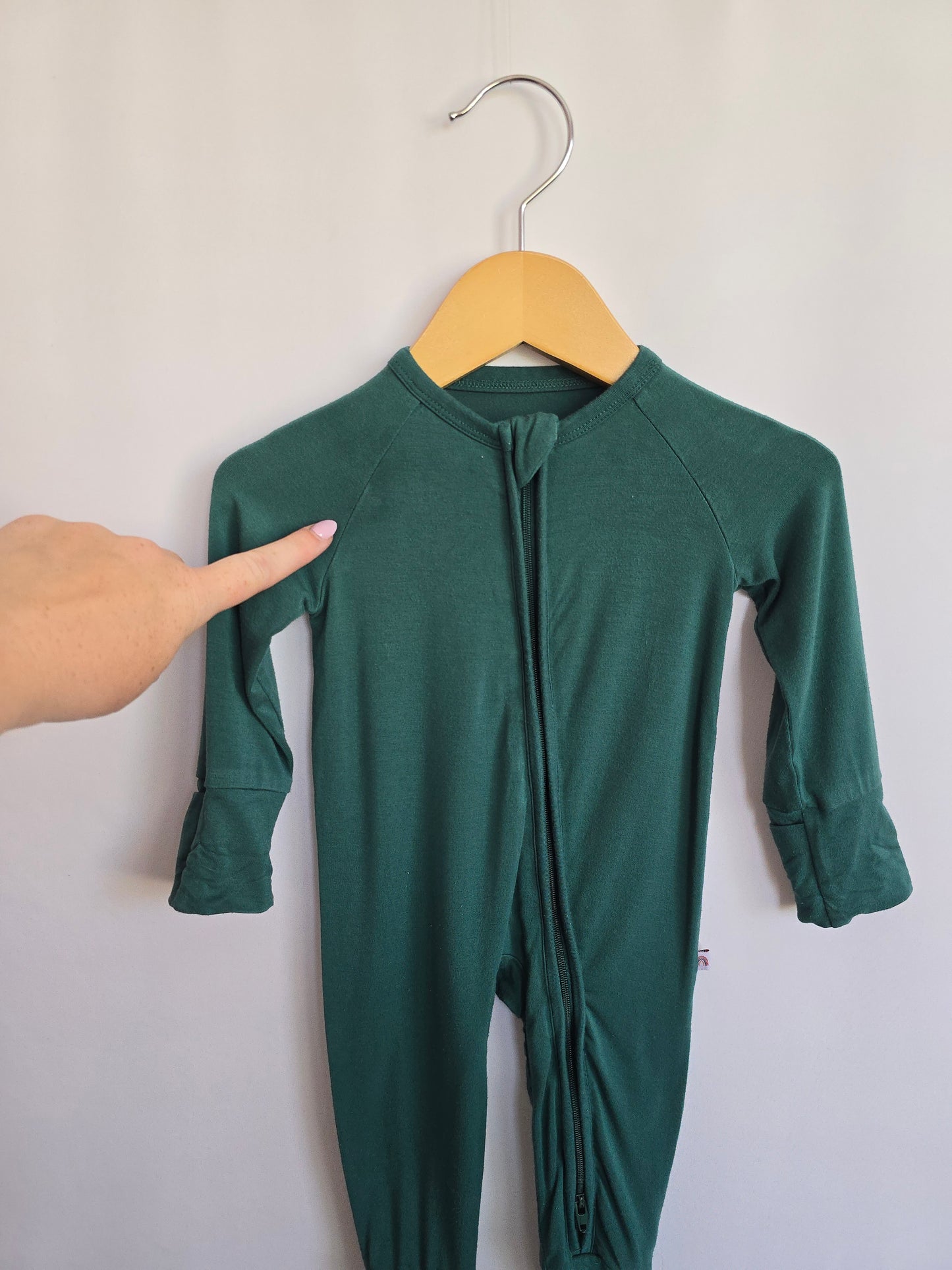 PLAY Stets & Lemmy Evergreen Zip Romper • 0-3 months