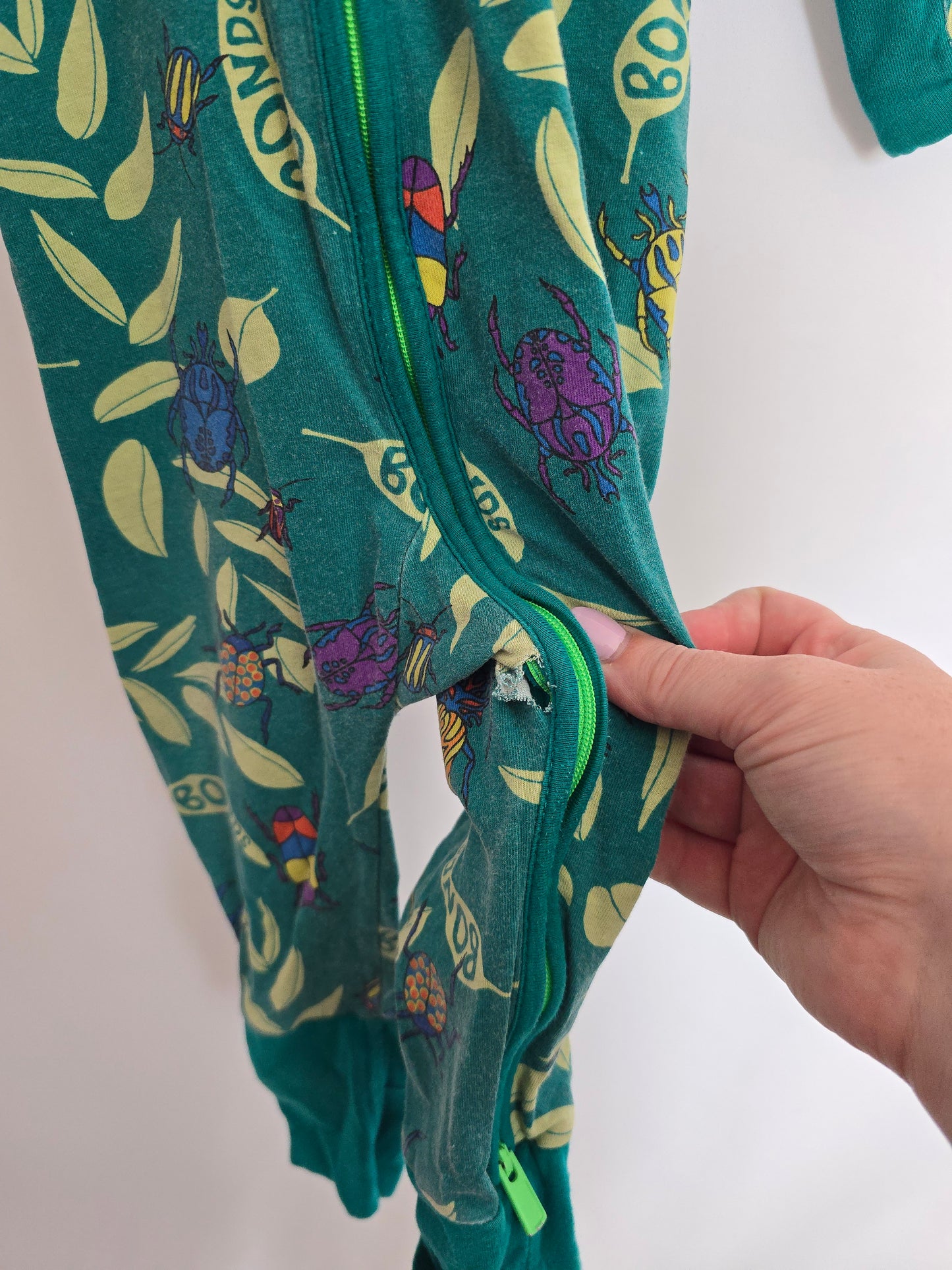 PLAY Bonds Wondersuit Green Insects • 6-12 months