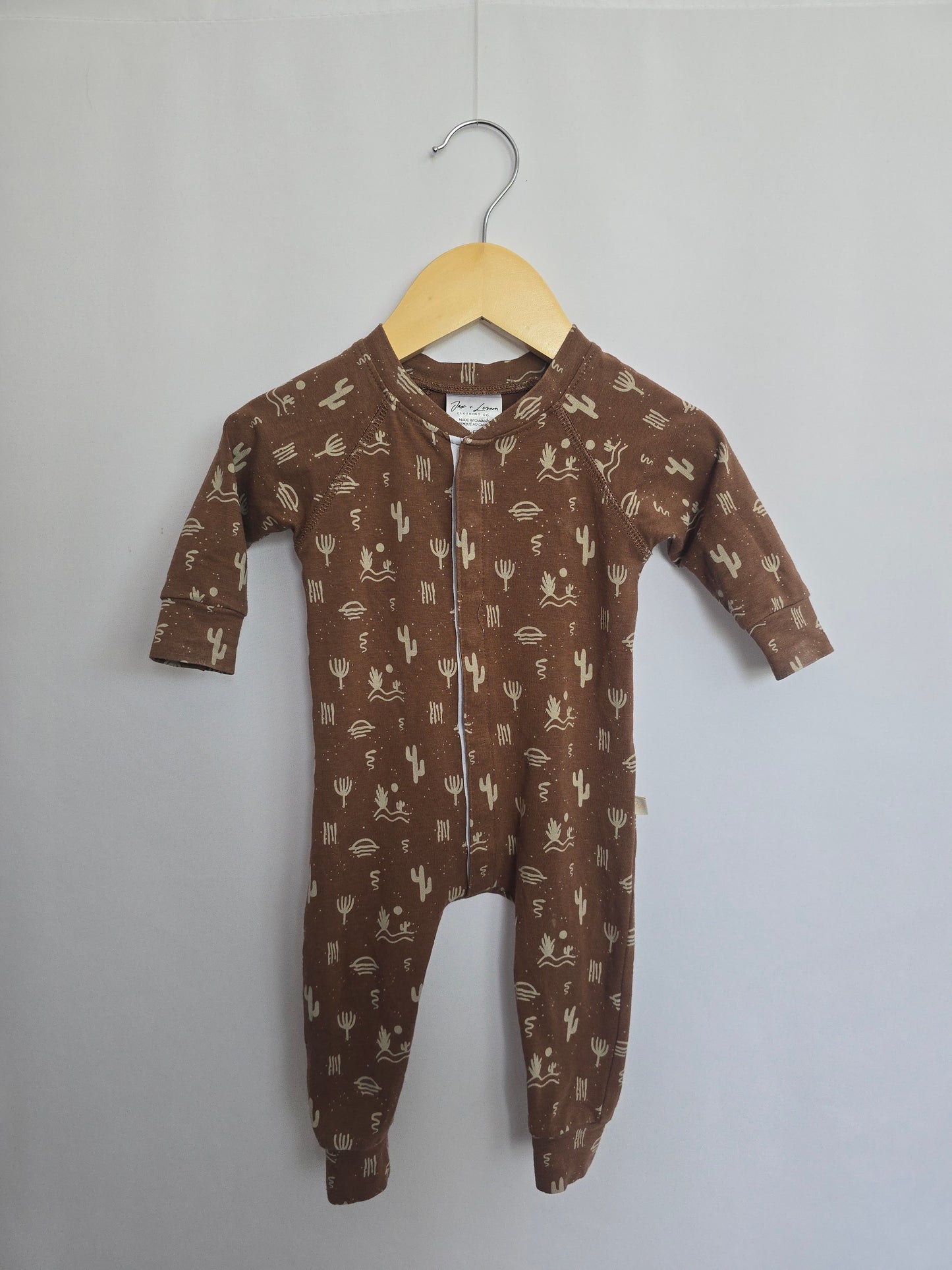 Jax & Lennon Cactus Snap Lounge Suit • 0-6 months