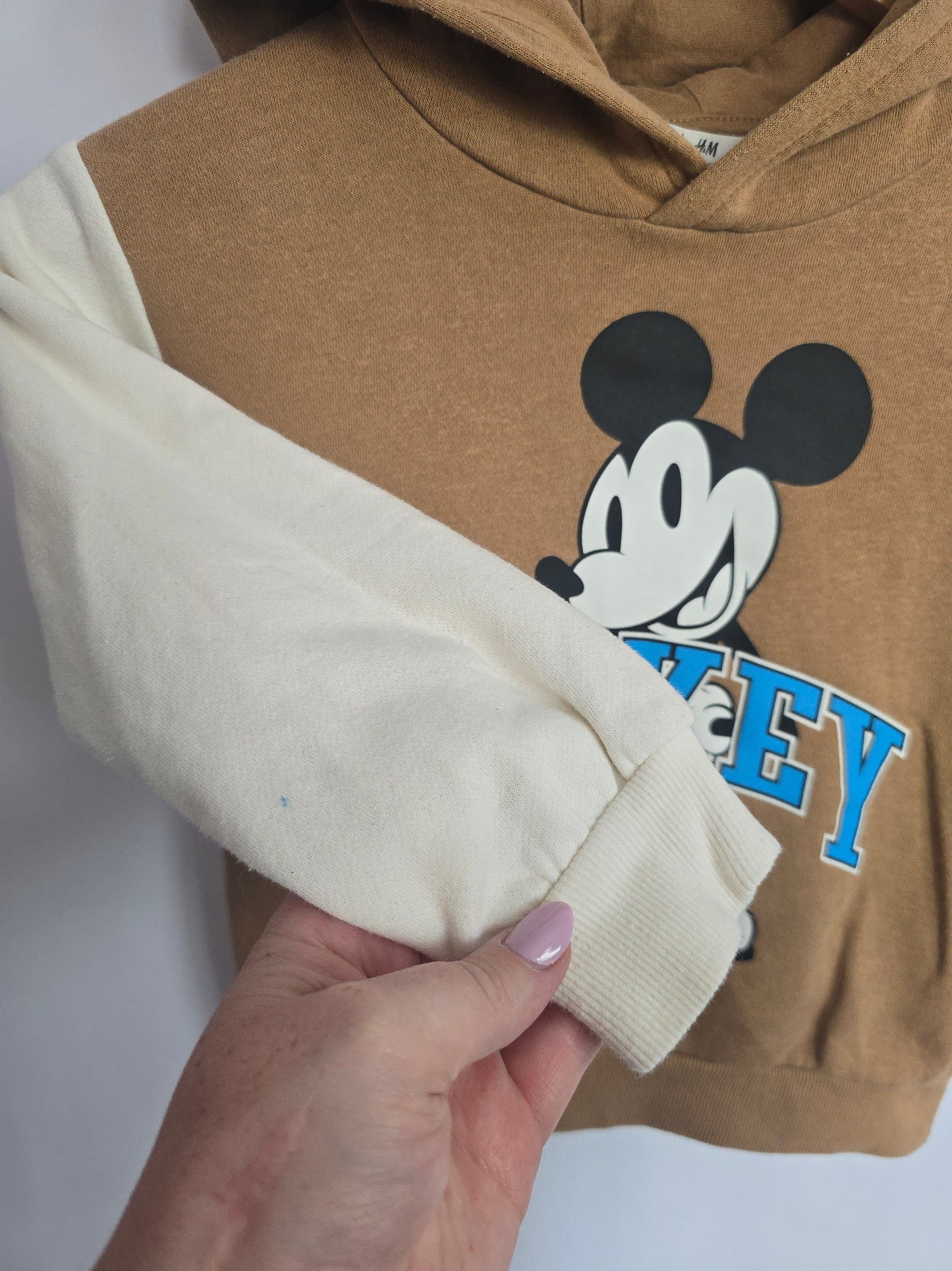 H&M Mickey Varsity Team Hoodie • 4-6 years