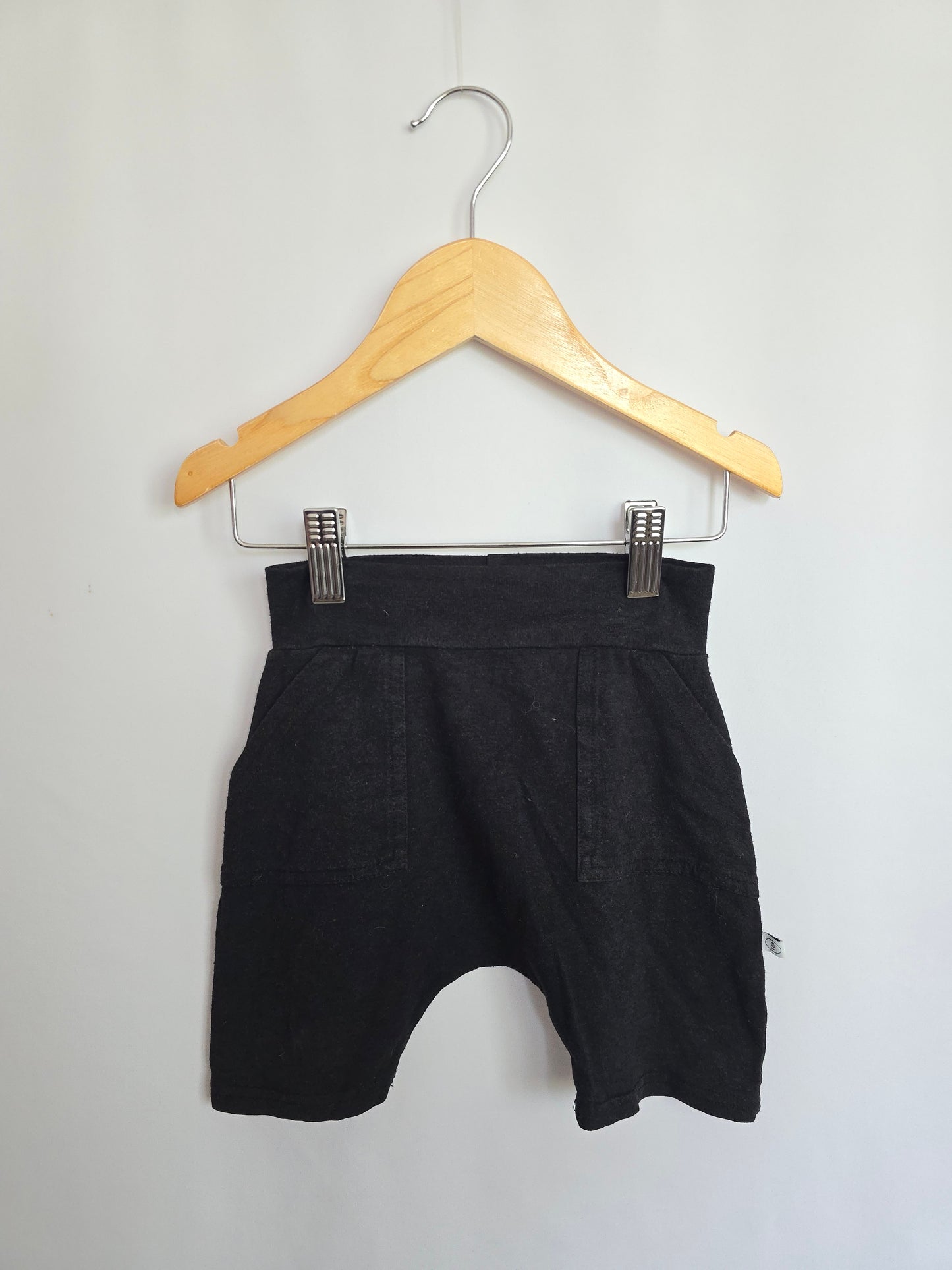 Tiny Button Apparel Black Harem Shorts • 2-3 years