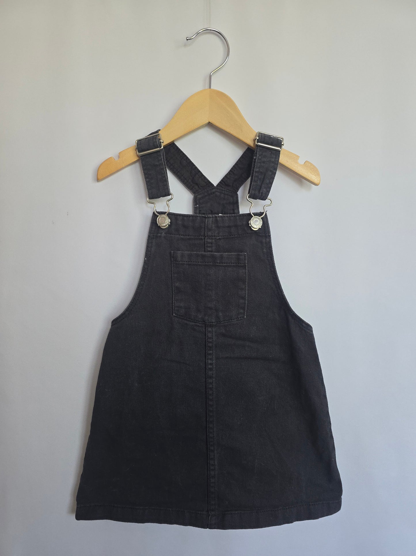H&M Grey Denim Jumper • 4-5 years