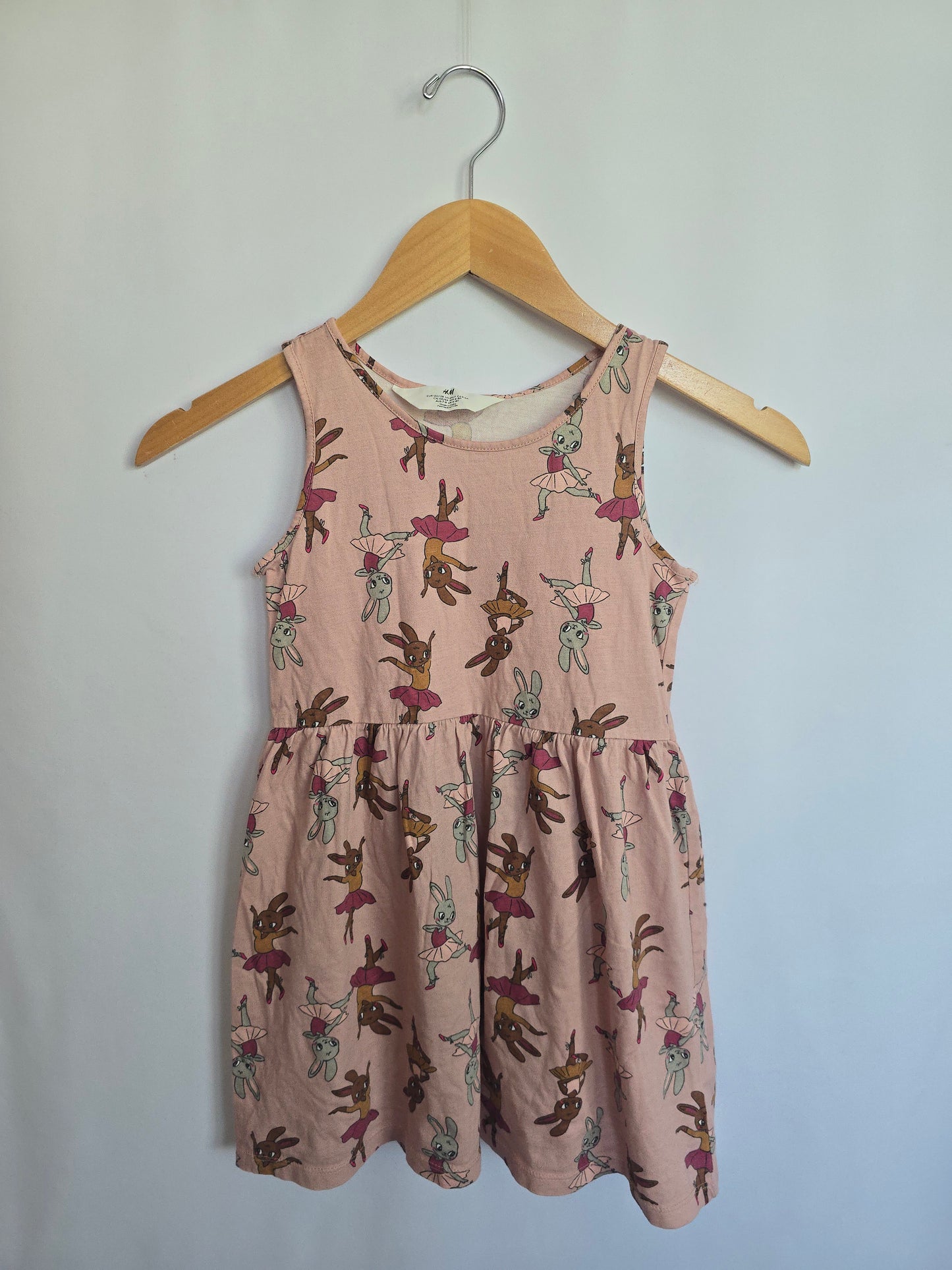 H&M Pink Ballerina Bunny Tank Dress • 6-8 years