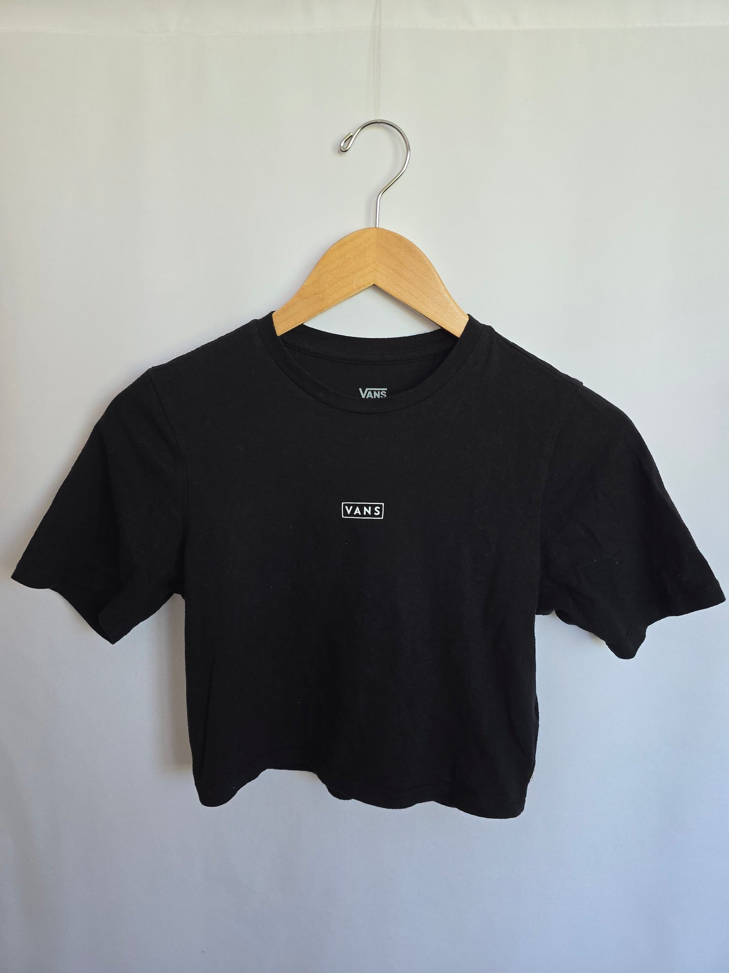 Vans Black Crop Tee • X-Small