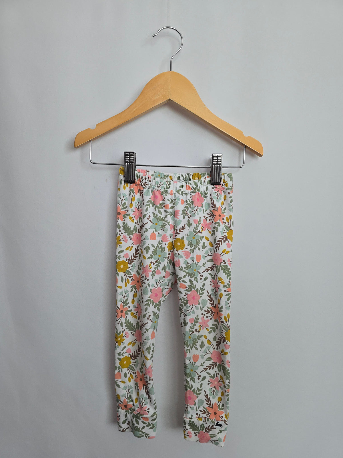 Little & Lively Spring Floral Leggings • 12-18 months