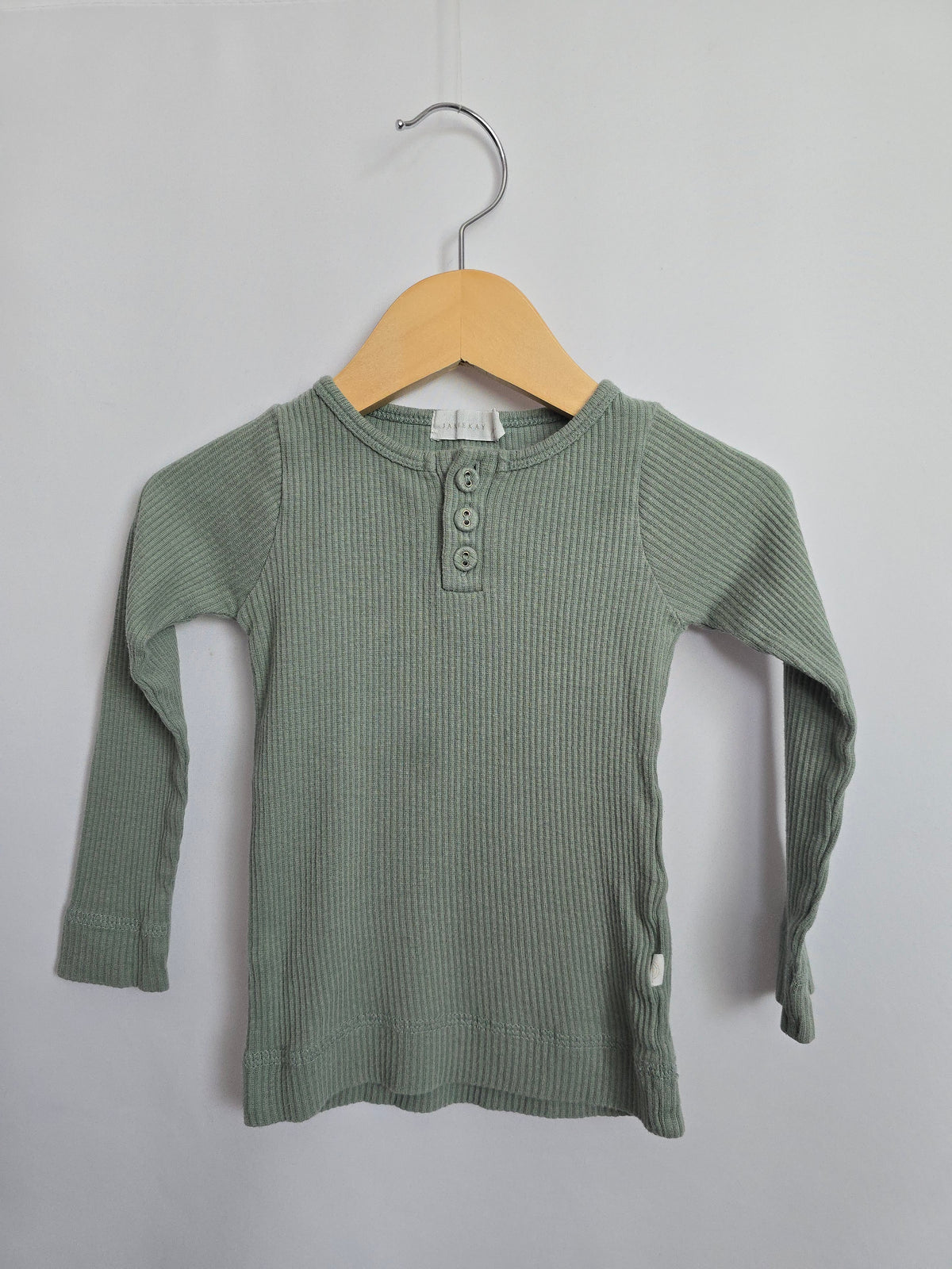 Jamie Kay Sage Ribbed Long Sleeve *stains* • 1 year
