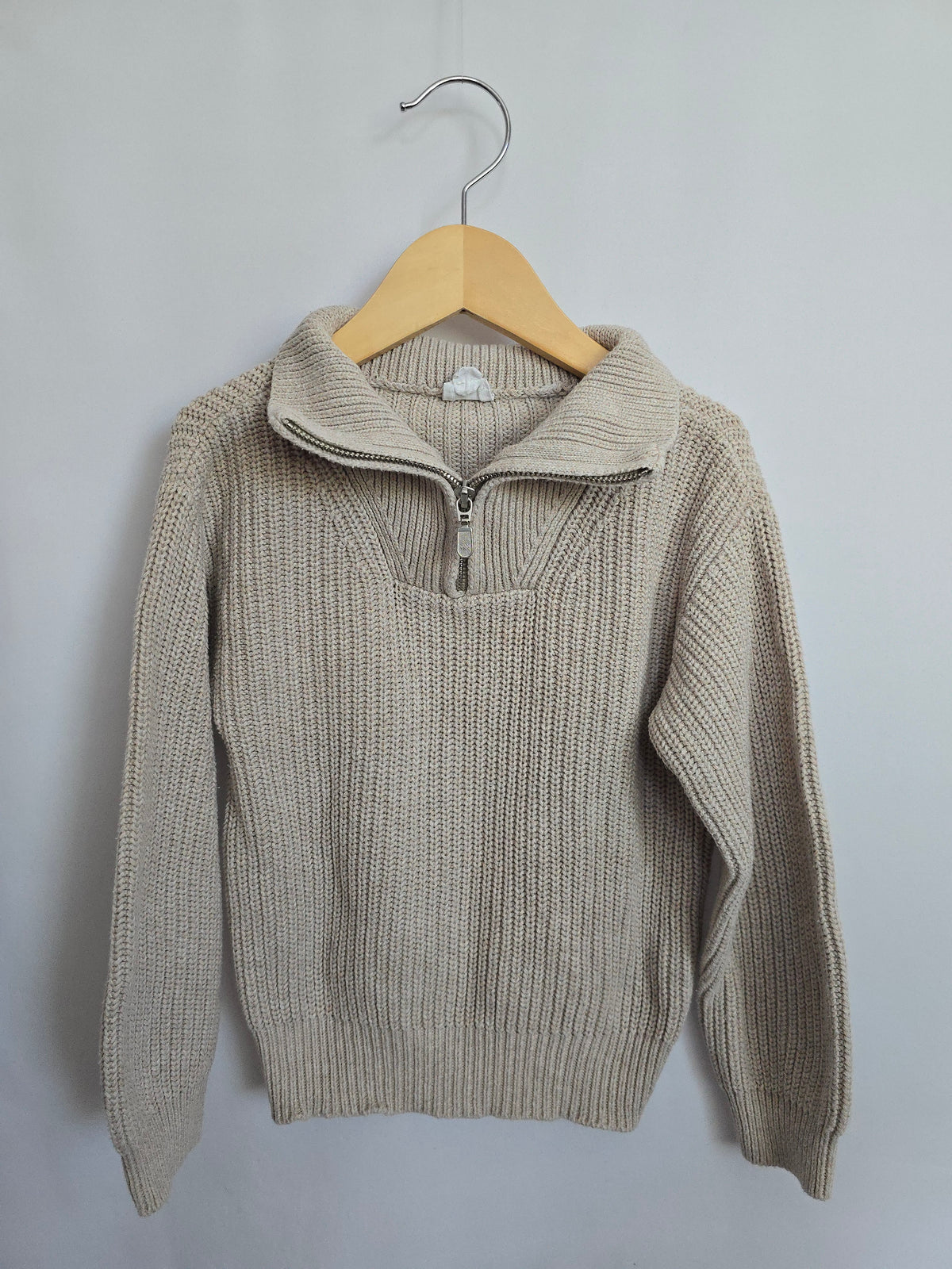 Jamie Kay Cream 1/4 Zip Knit Sweater • 3 years