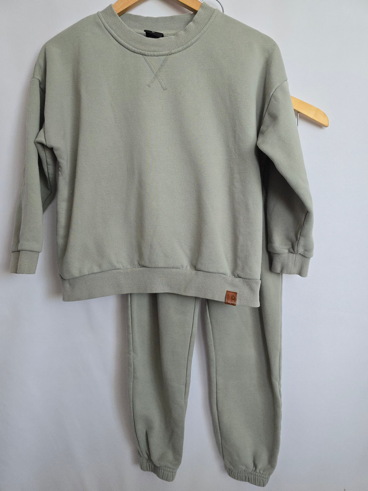 Little Bipsy Sage Crewneck & Jogger Set • 8 years
