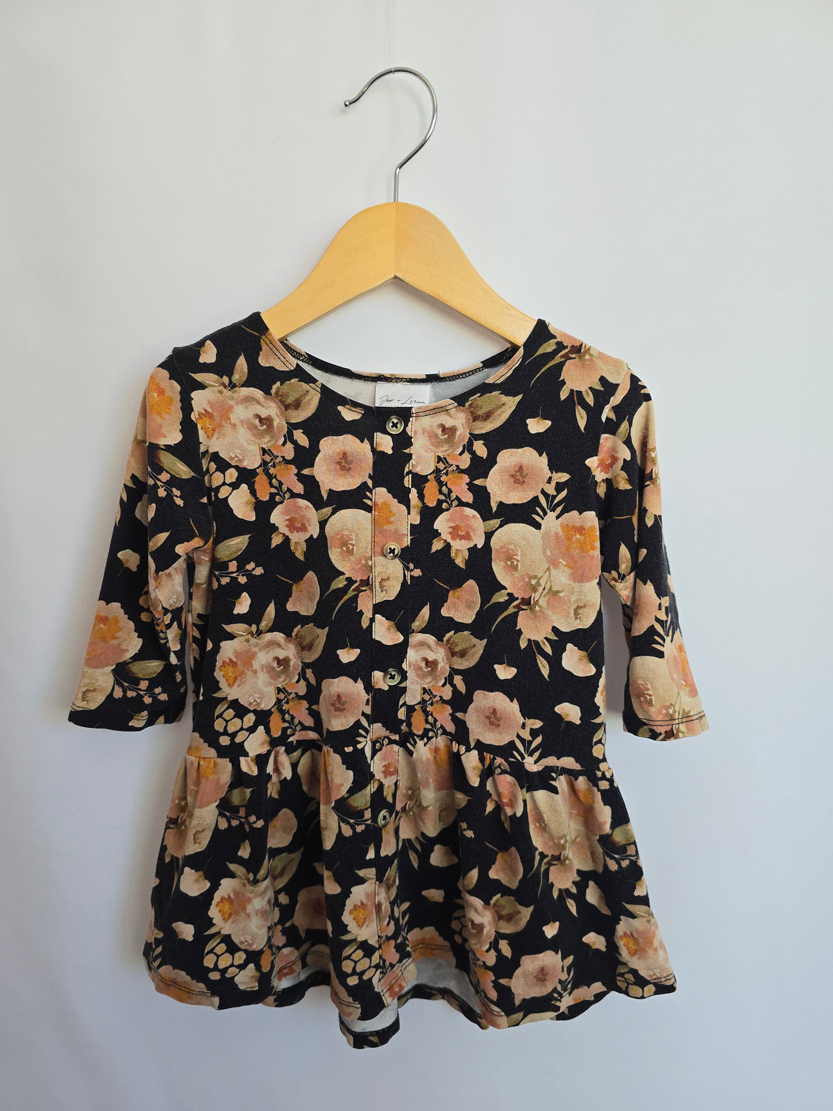 Jax & Lennon Moody Floral Peplum • 2-3 years