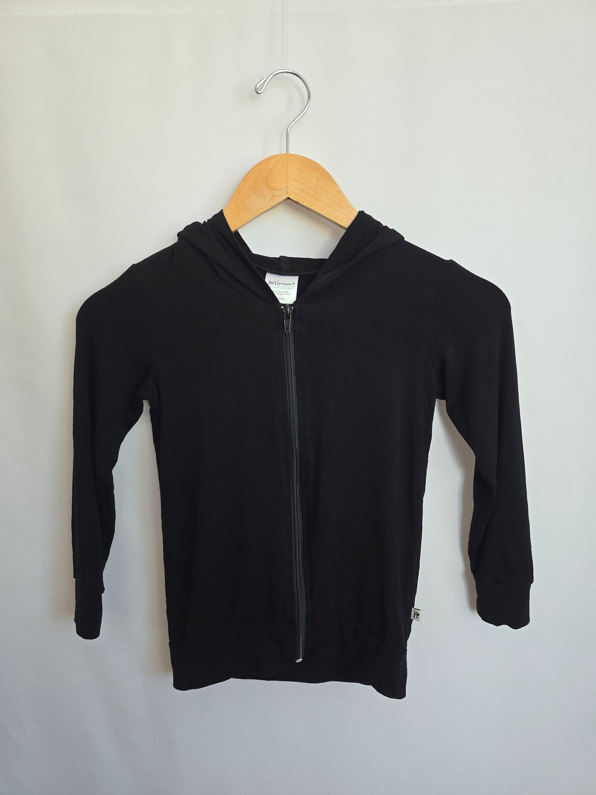 Jax & Lennon Black Zip Hoodie • 3-4 years
