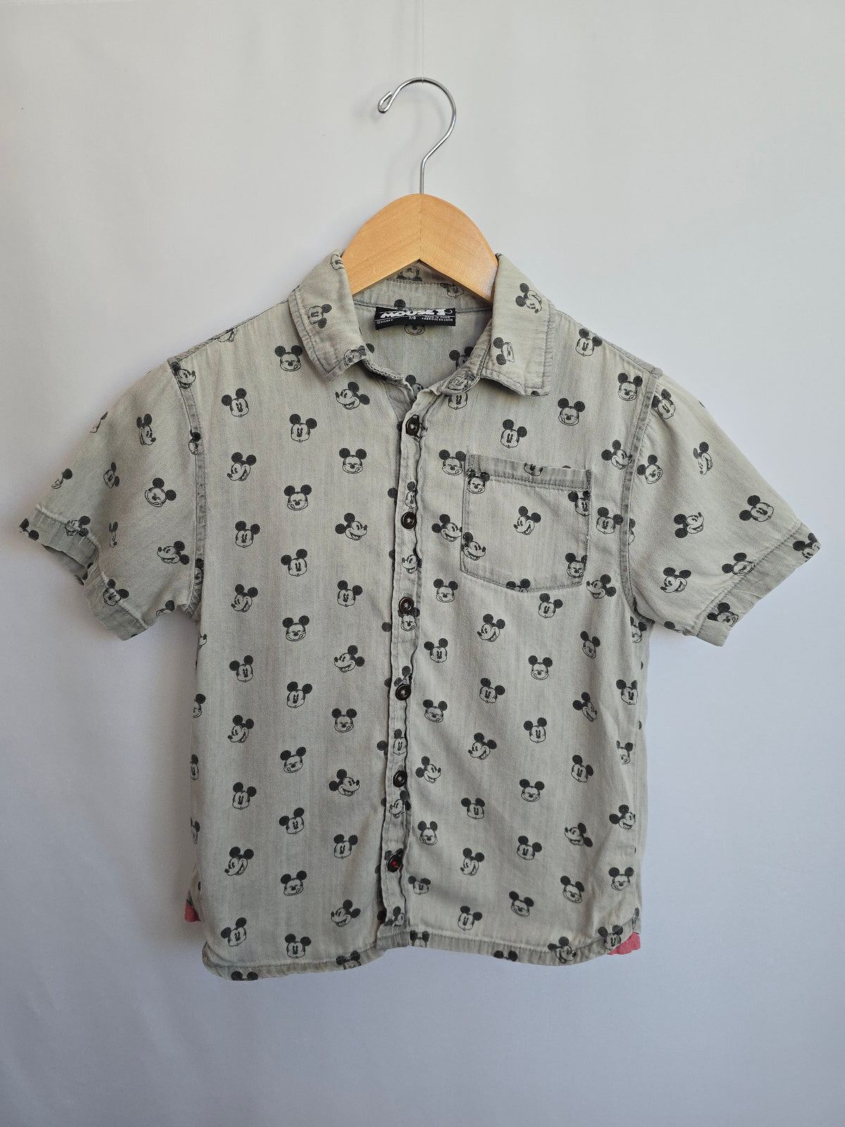 Mickey Mouse Button Up Shirt • 7-8 years