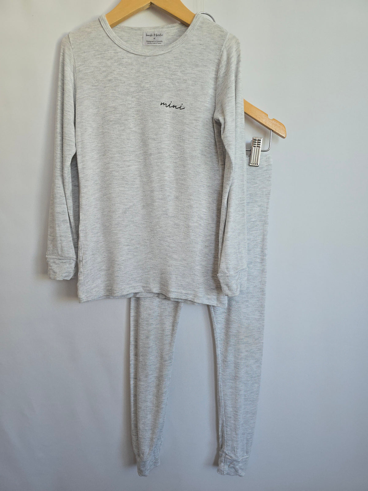 PLAY Bambi & Birdie Grey Mini Pajama Set • 4 years
