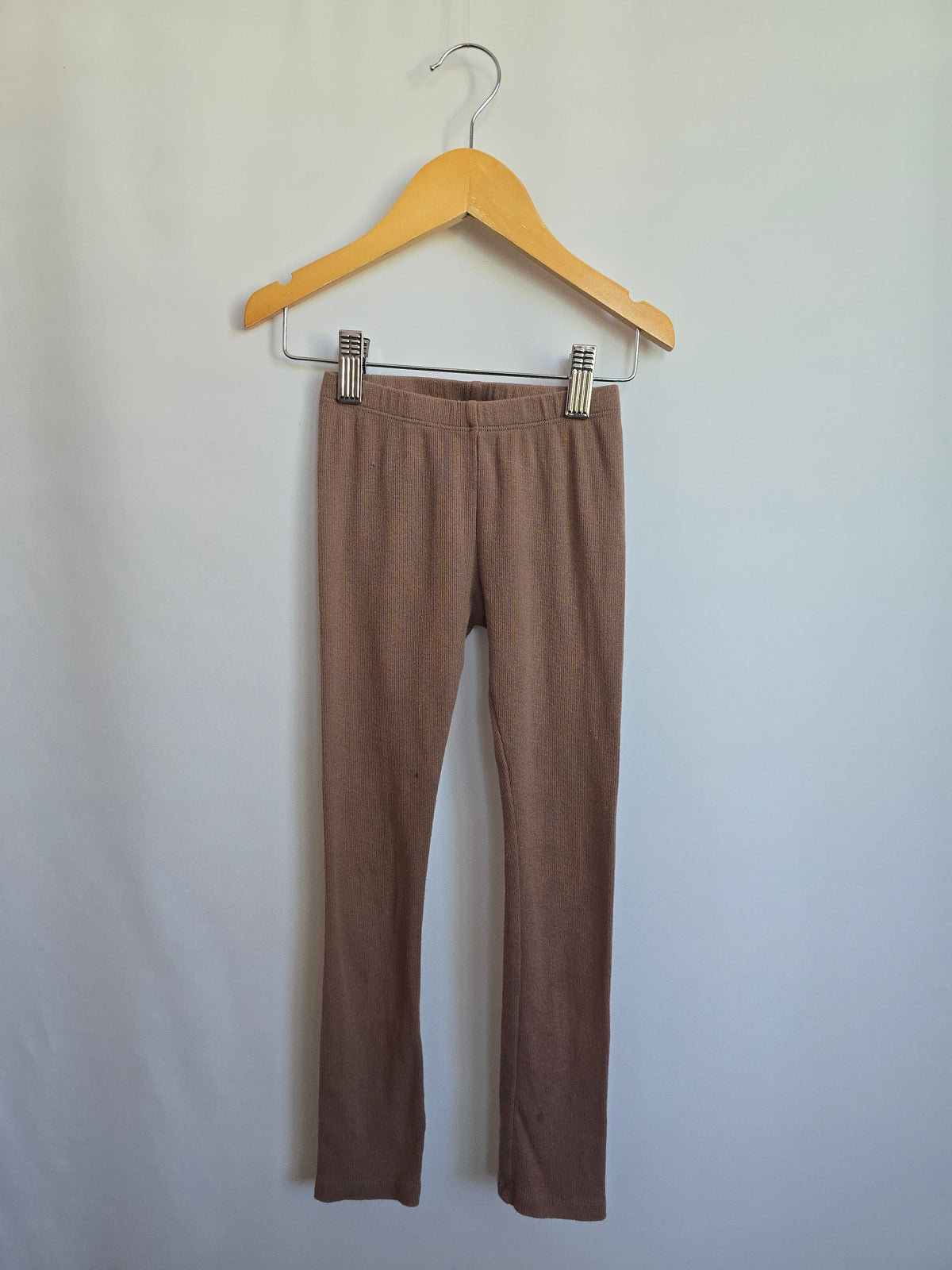PLAY Jax & Lennon Mocha Ribbed Leggings • 5-6 years