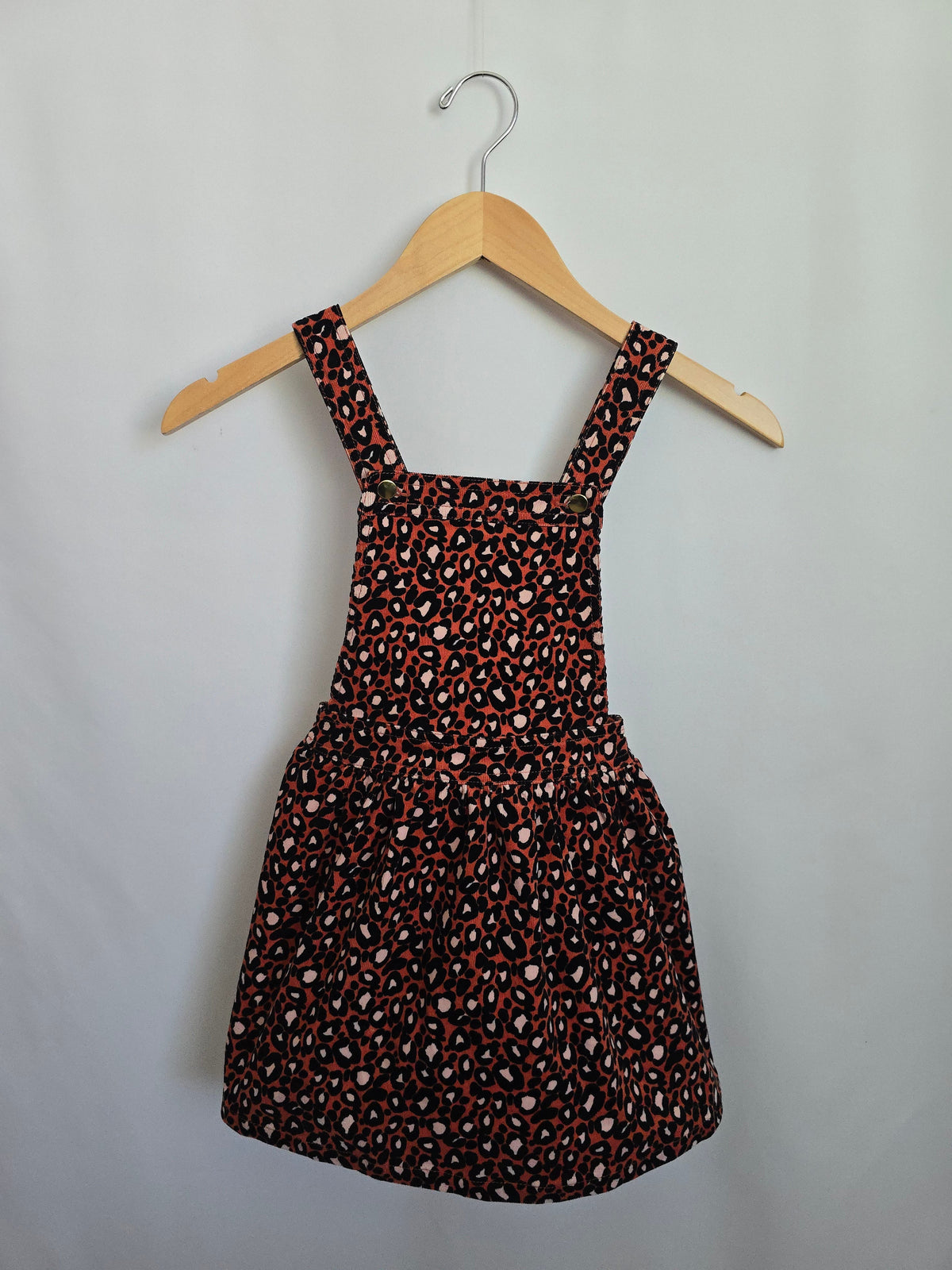Cupcakes & Cashmere Leopard Cord Jumper Dress • 5 years