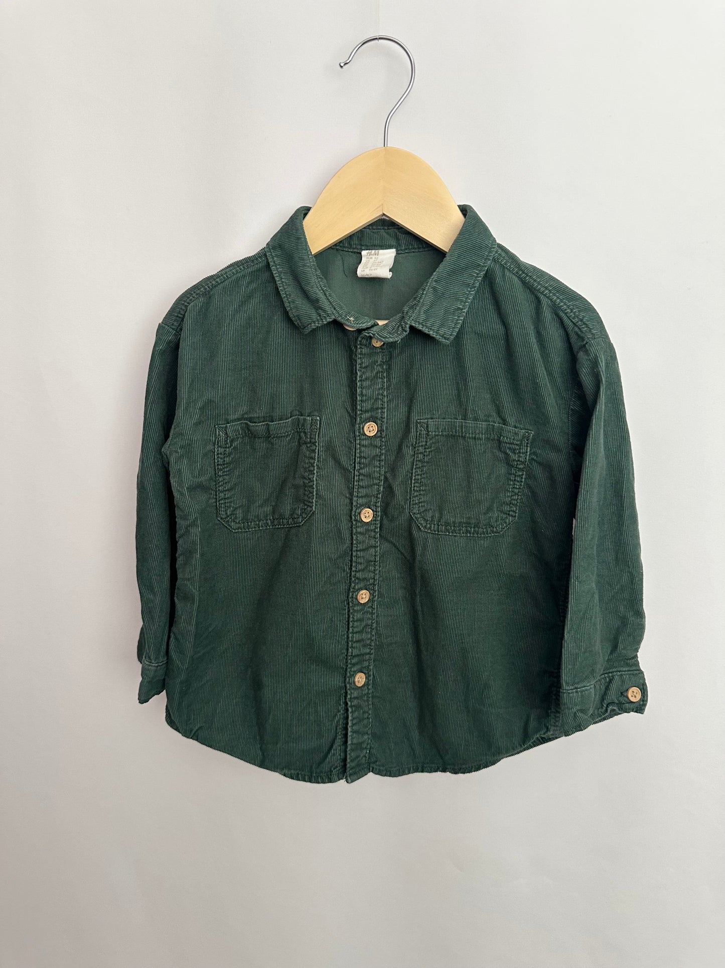 H&M Forest Button Up Shirt • 18-24 months