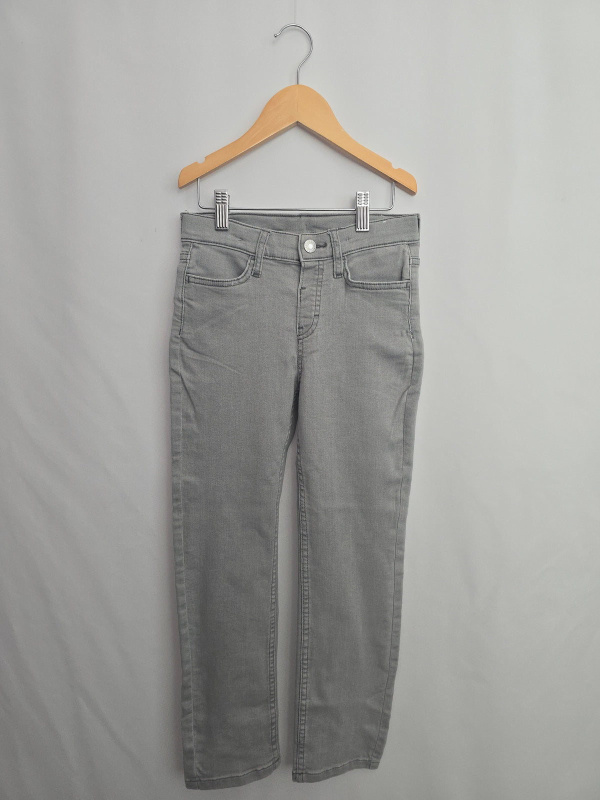 H&M Slim Fit Grey Denim • 7-8 years