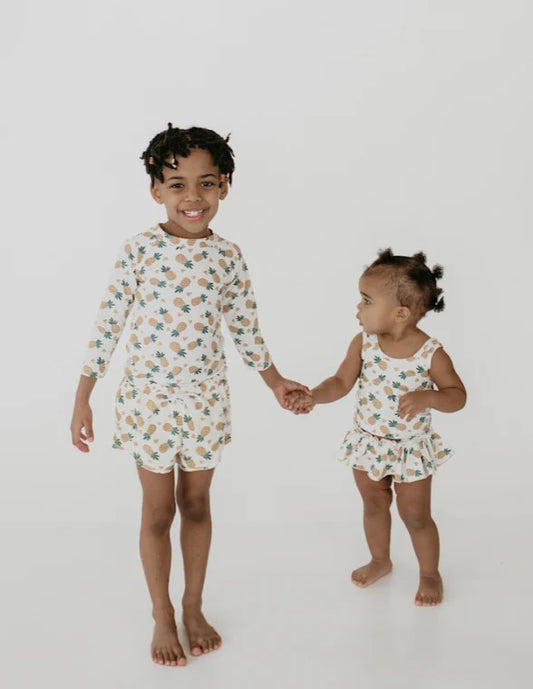 Current Tyed x Little & Lively: The "Wynnie" Rashguard - 0-6 months