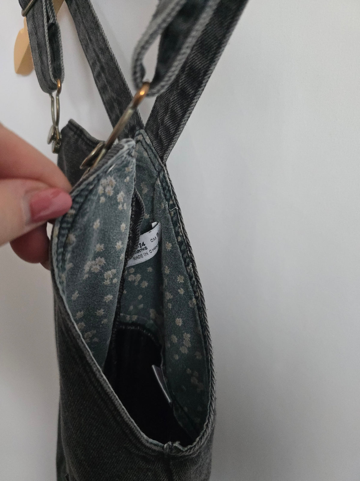 Zara Black Wash Denim Overalls • 18-24 months