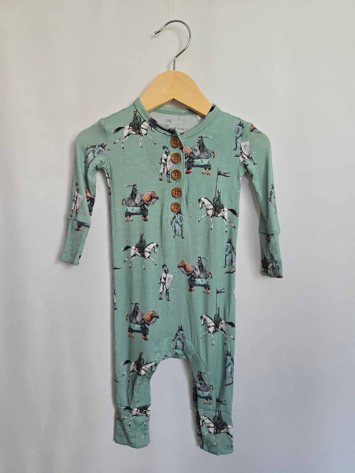 PLAY Posh Peanut Knights Romper • 3-6 months