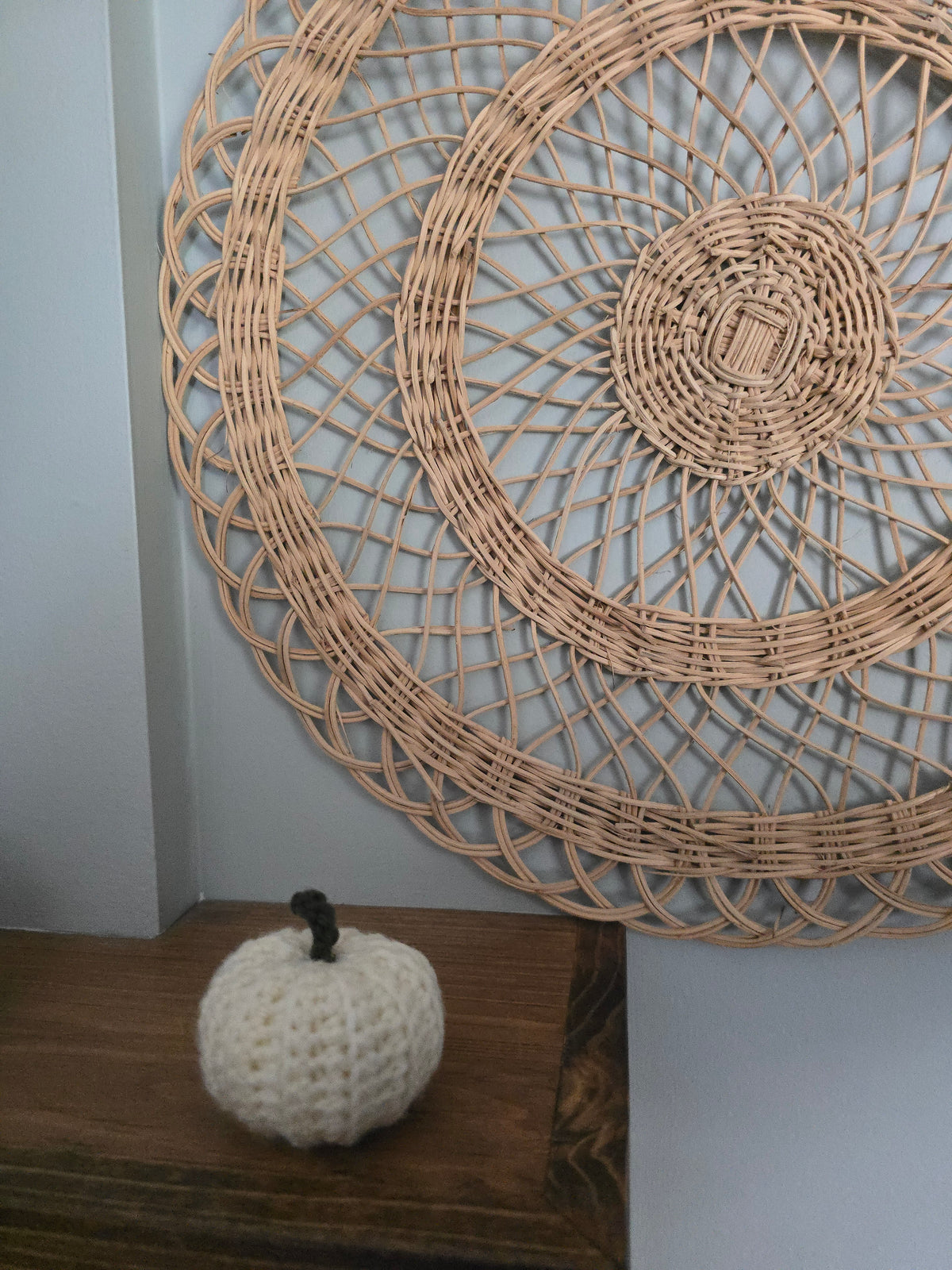Small Crochet Pumpkin • Cream