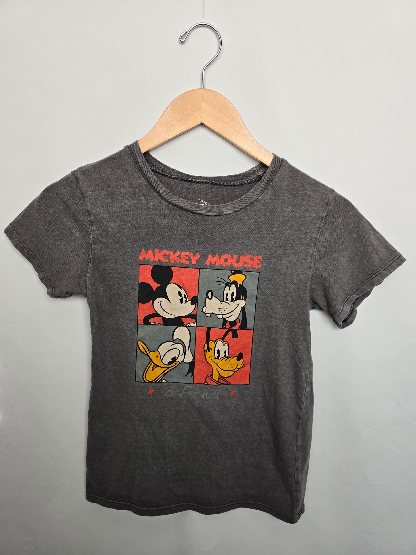Disney & Friends Grey Mickey Mouse T-shirt • 6-7 years