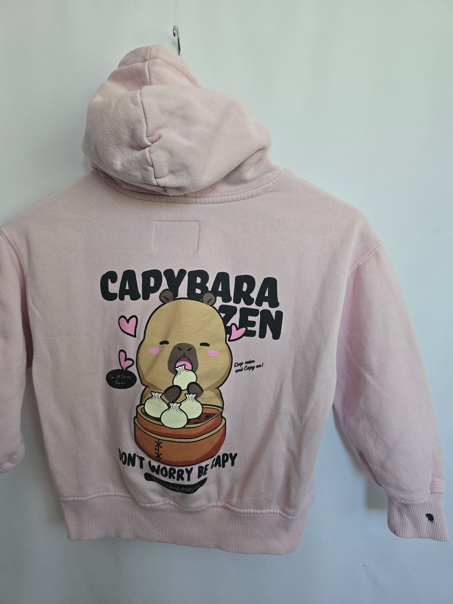 Zara x Capyfun Pink Hoodie • 6-7 years