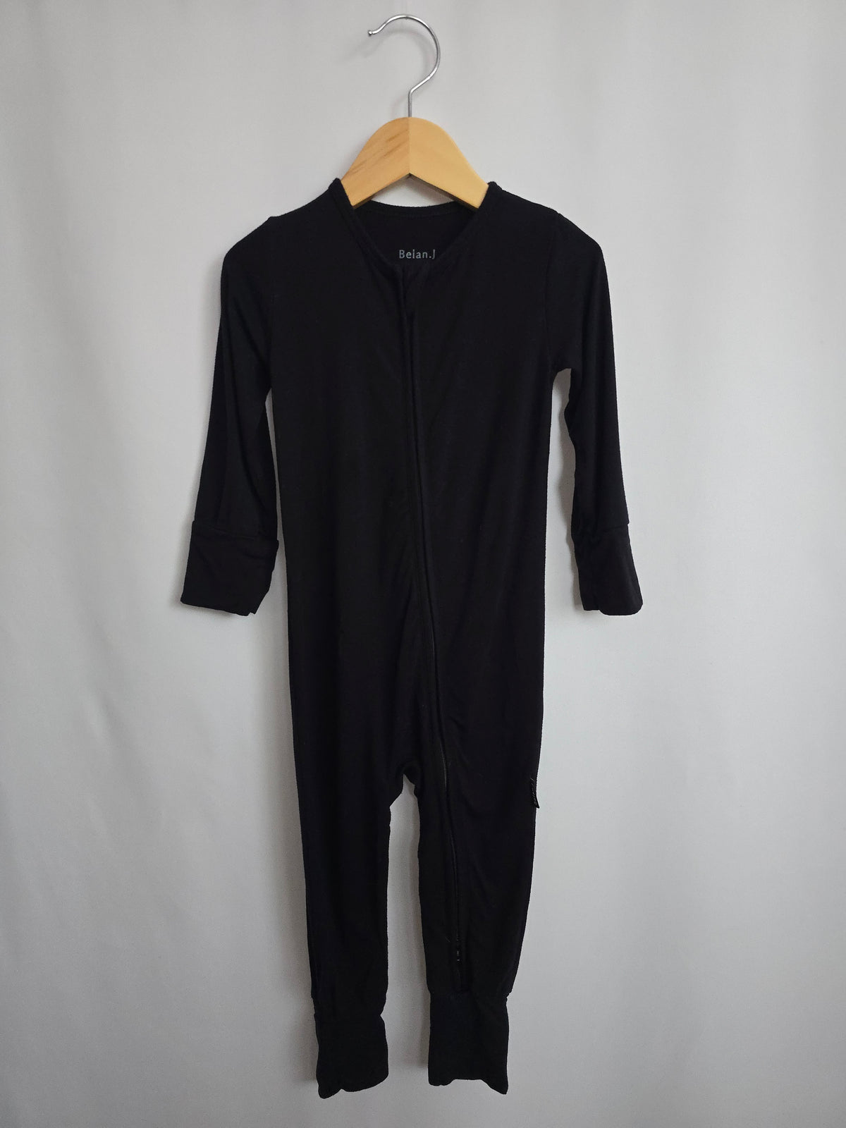 Belan J Black Zip Romper • 2 years