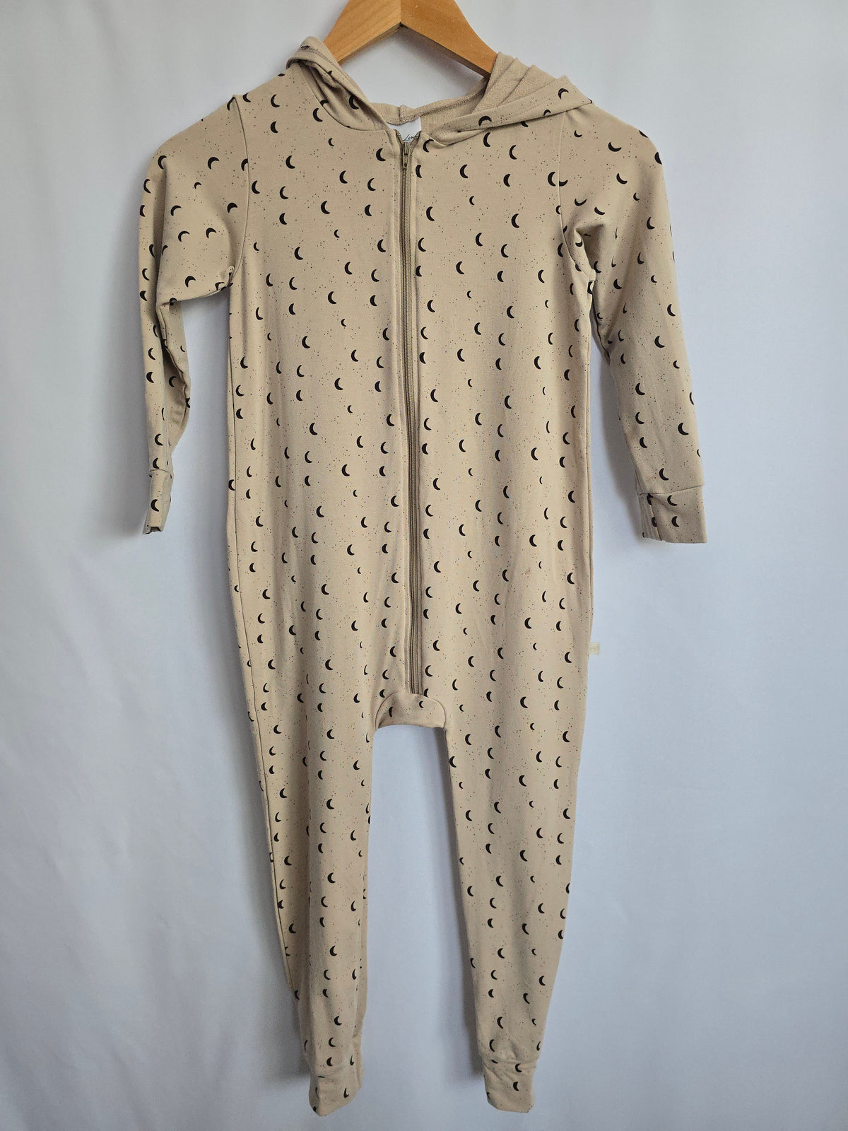 Jax & Lennon Moons Hooded Romper • 5-6 years