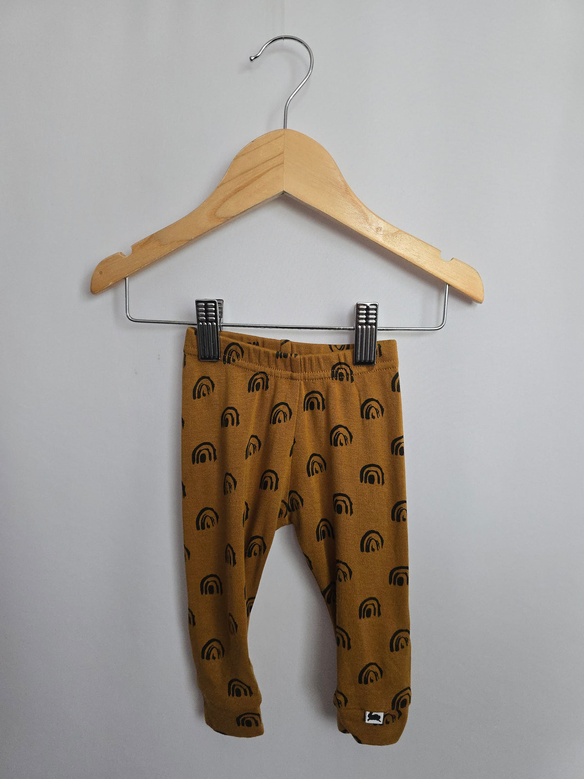 Little & Lively Umber Rainbow Leggings • 0-3 months