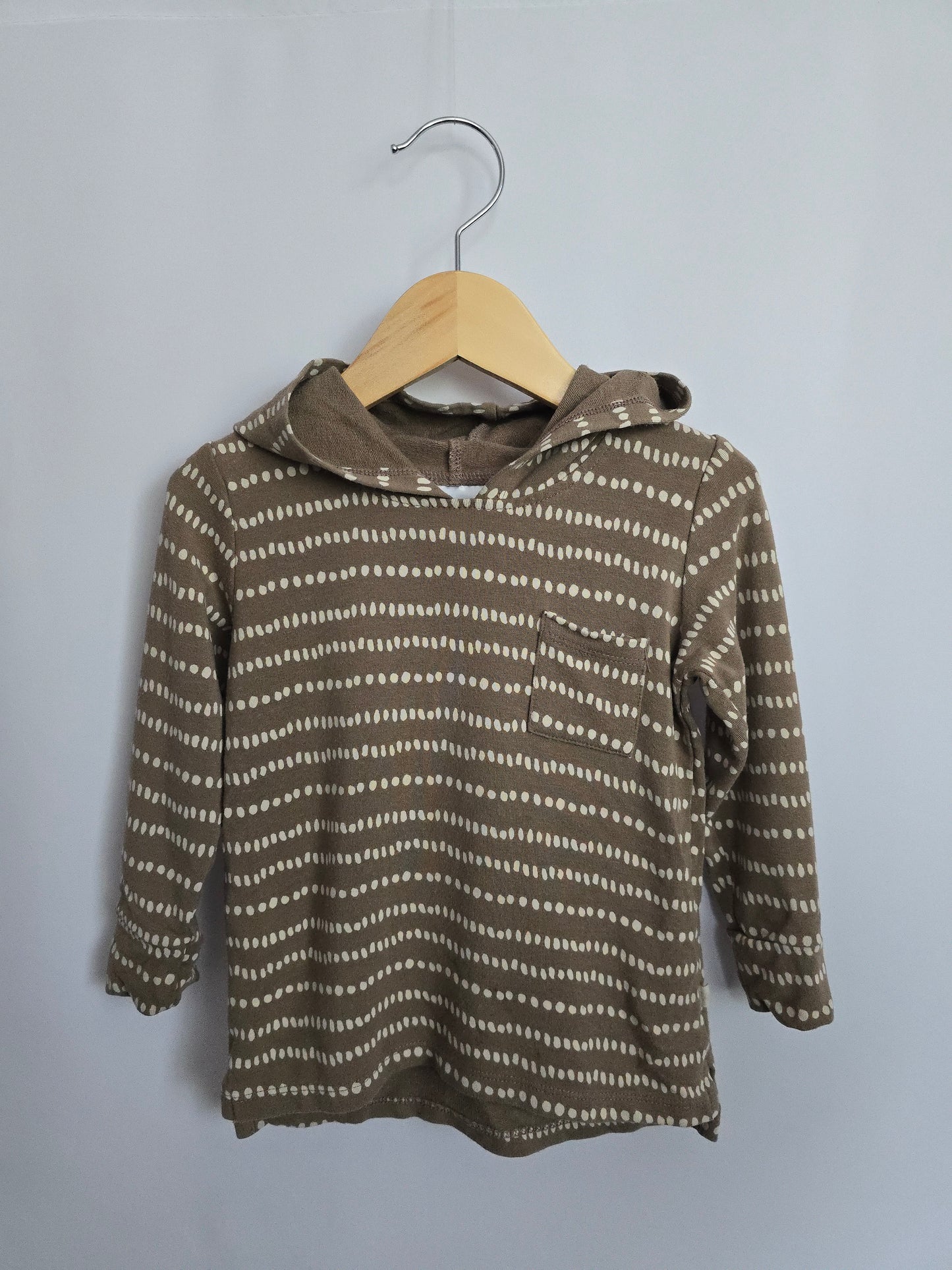 Jax & Lennon Dotted Lined Pocket Hoodie • 12-18 months