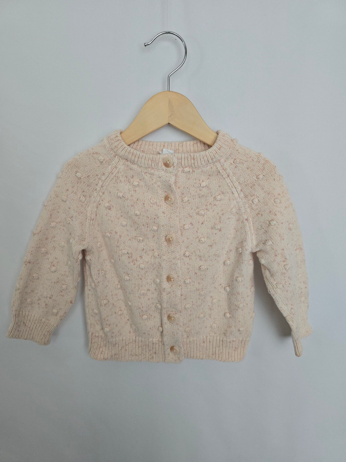 Jamie Kay Apricot Speckle Popcorn Knit Cardigan • 3 years