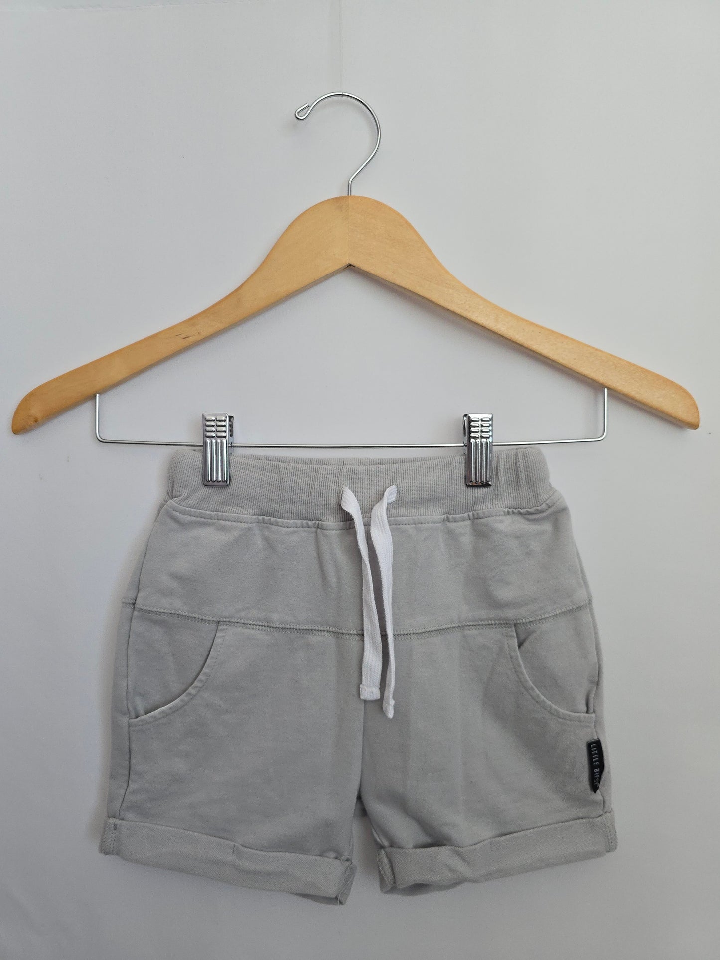 Little Bipsy Light Grey Shorts • 7 years